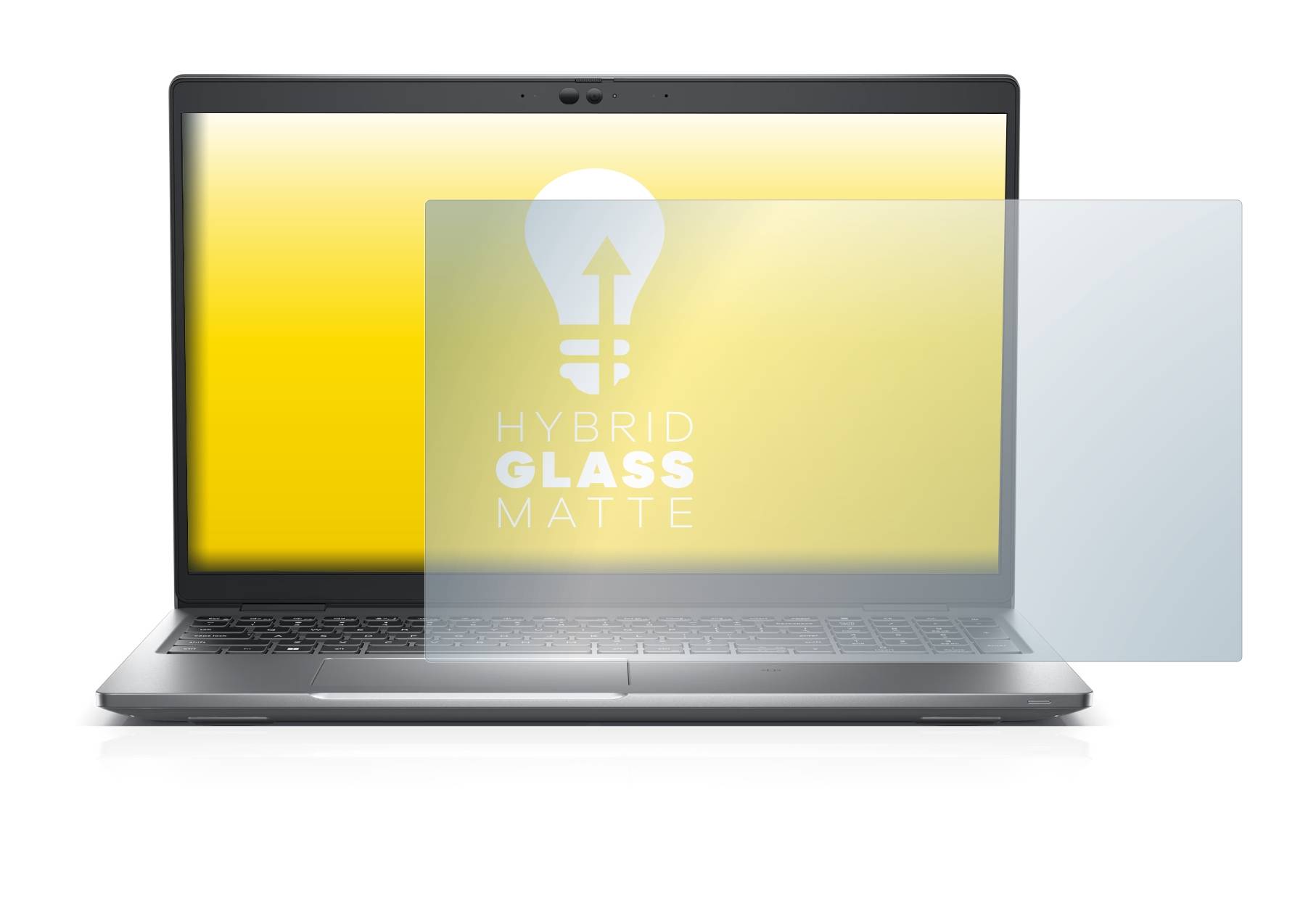 upscreen Hybrid Glass Matte Premium Schutzglas Folie für Dell Latitude