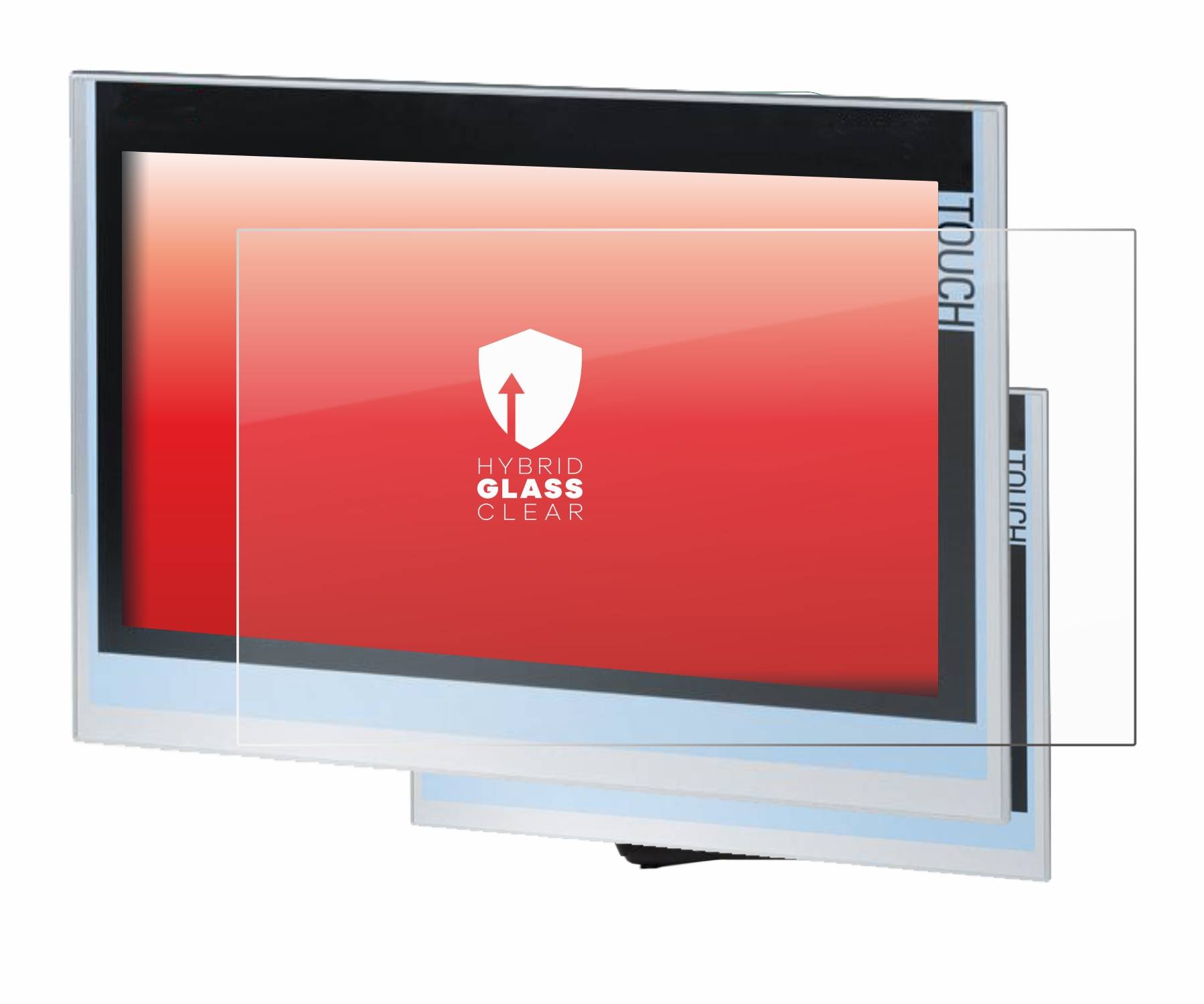 upscreen Hybrid Glass Clear Premium Schutzglas Folie für Siemens Simatic HMI TP1900