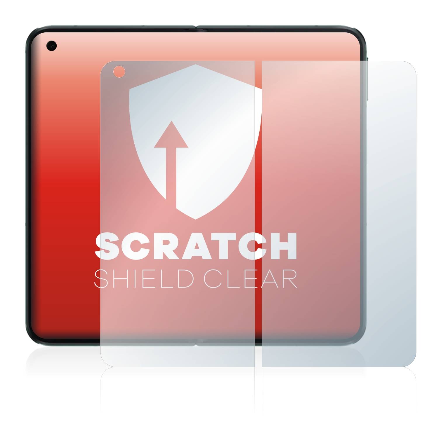 upscreen Schutzfolie für Oppo Find N2 (Inneres Display) Kratzschutz Anti-Fingerprint Klar