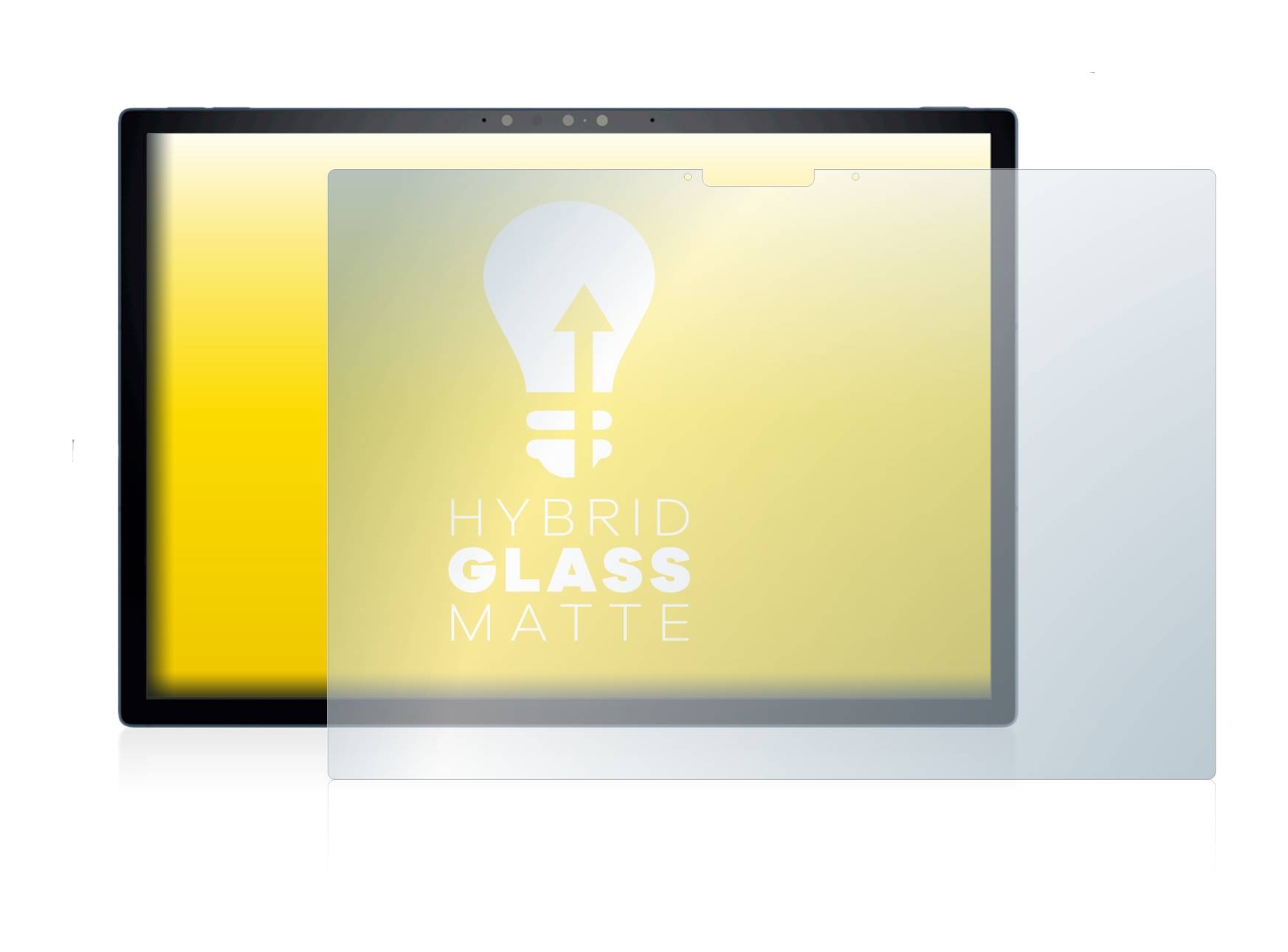 upscreen Hybrid Glass Matte Premium Schutzglas Folie für Dell XPS 13 9315