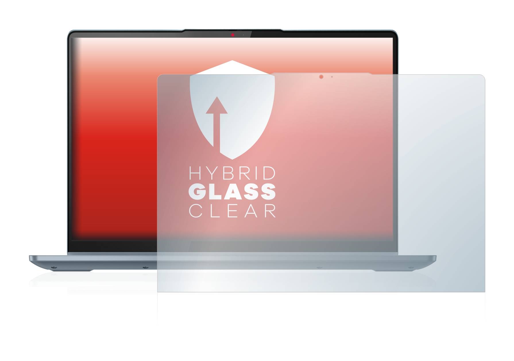 upscreen Hybrid Glass Clear Premium Schutzglas Folie für Lenovo IdeaPad Flex 5 14 Gen 7