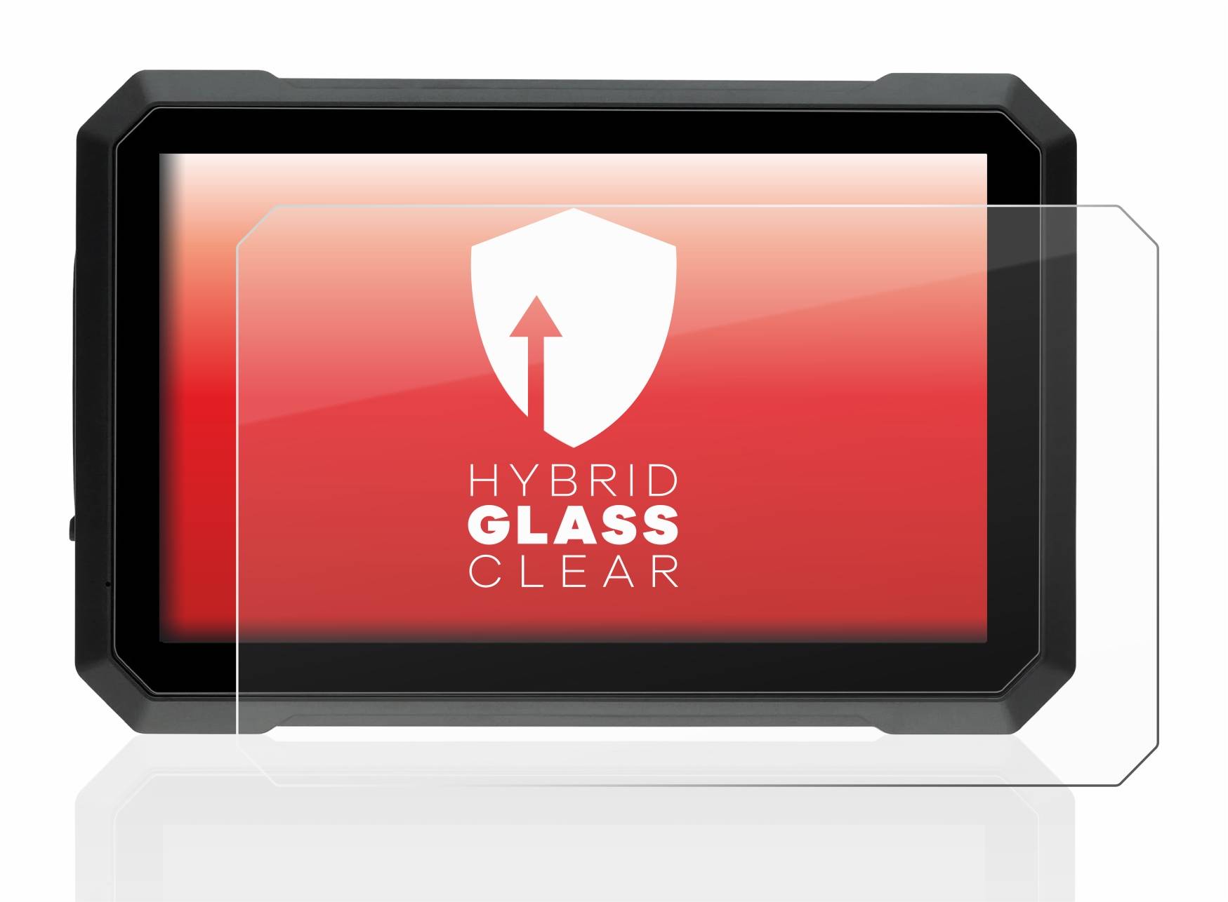upscreen Hybrid Glass Clear Premium Schutzglas Folie für Elebest C750