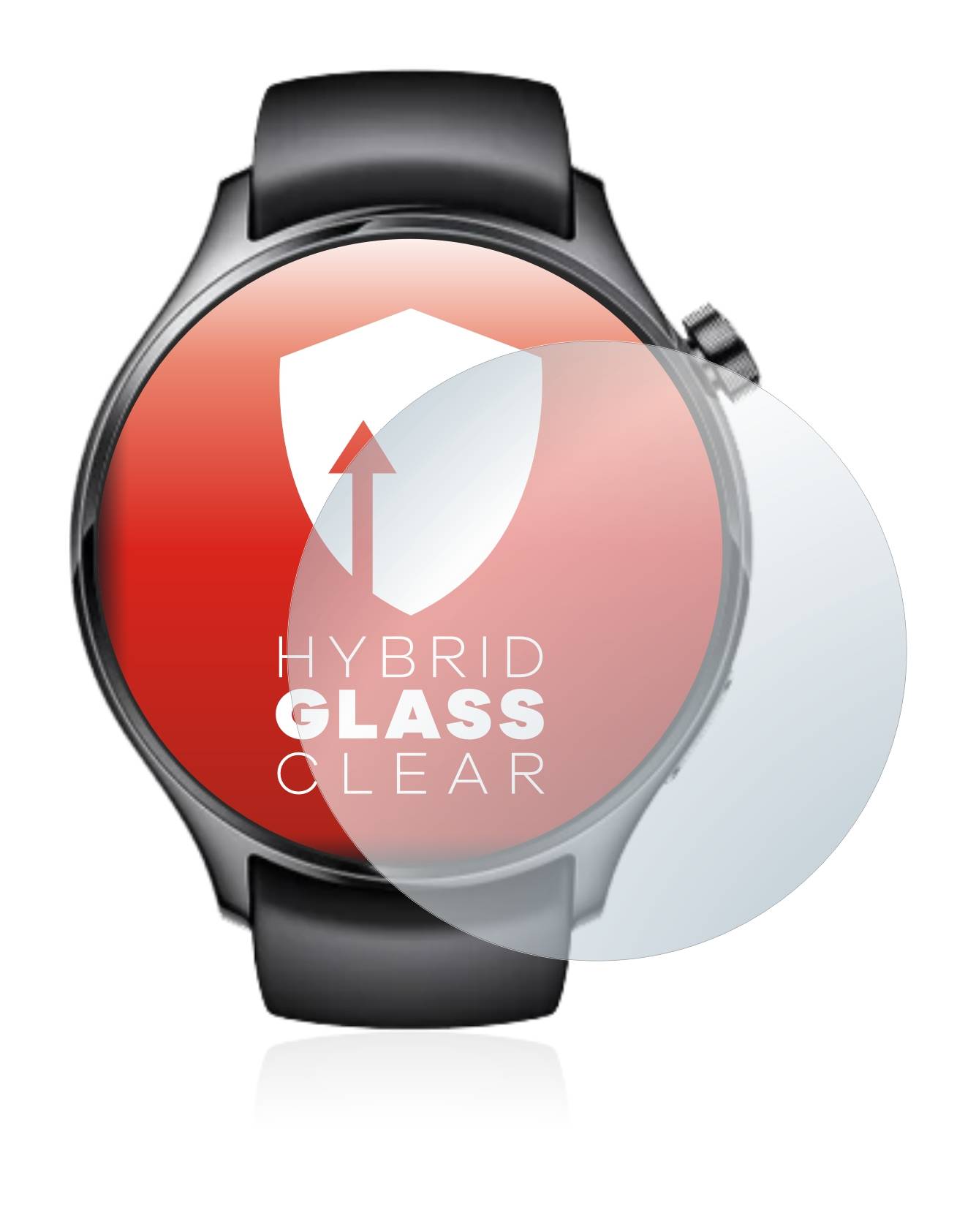 upscreen Hybrid Glass Clear Premium Schutzglas Folie für Xiaomi Watch S1