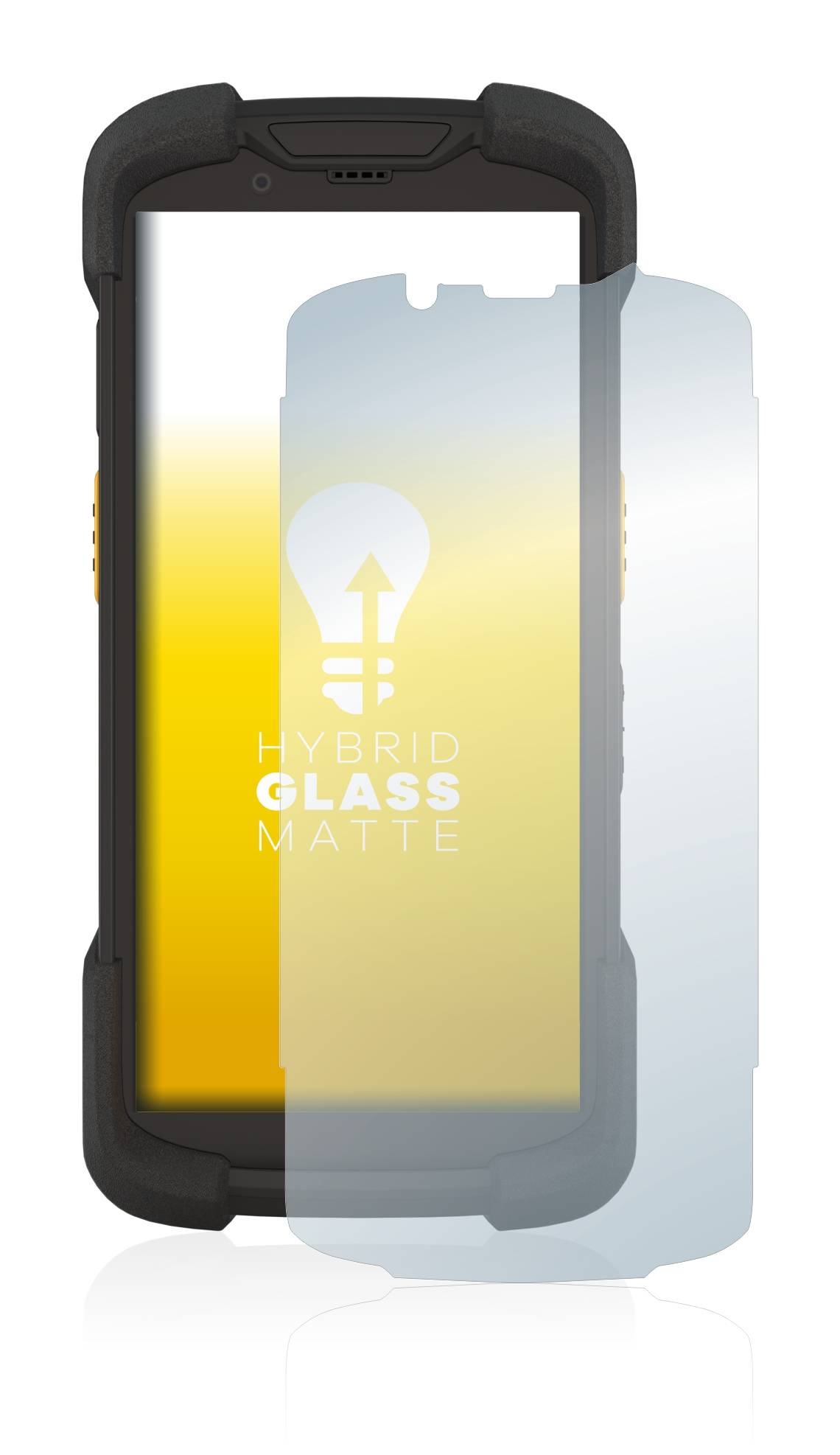upscreen Hybrid Glass Matte Premium Schutzglas Folie für Zebra