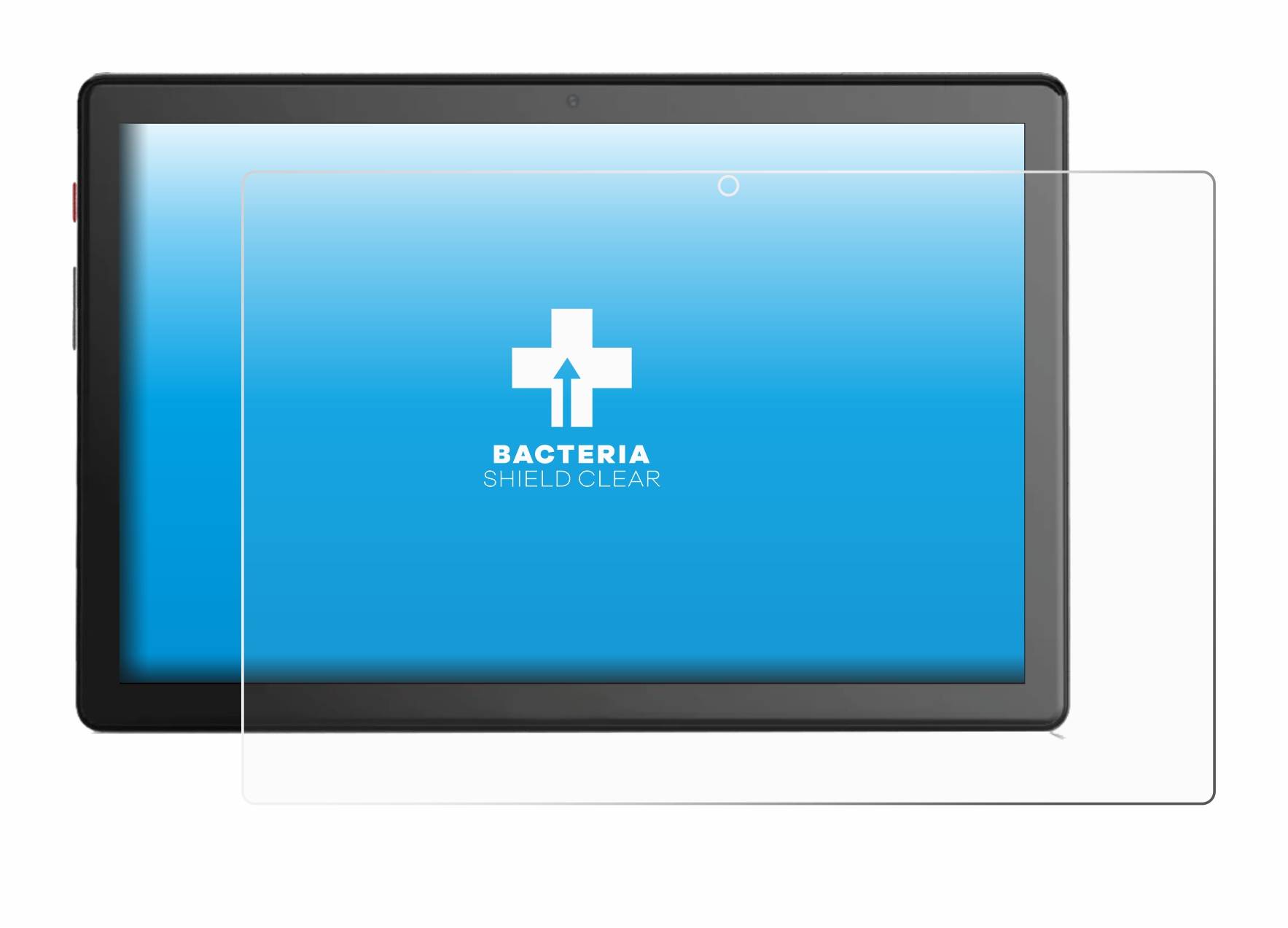 upscreen Bacteria Shield Clear Premium Antibakterielle Displayschutzfolie für emporia TABLET