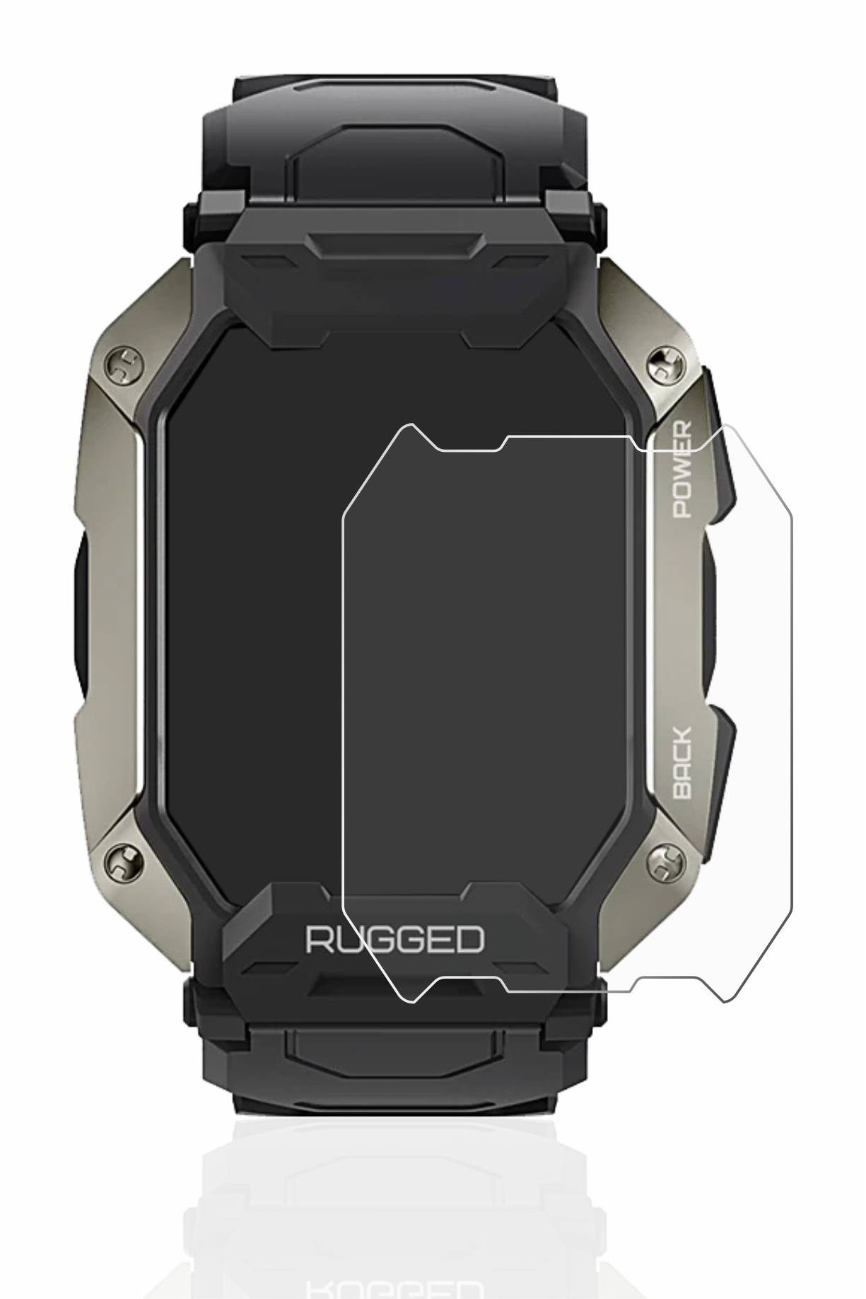 upscreen Scratch Shield Clear Premium Displayschutzfolie für Kospet Tank M1
