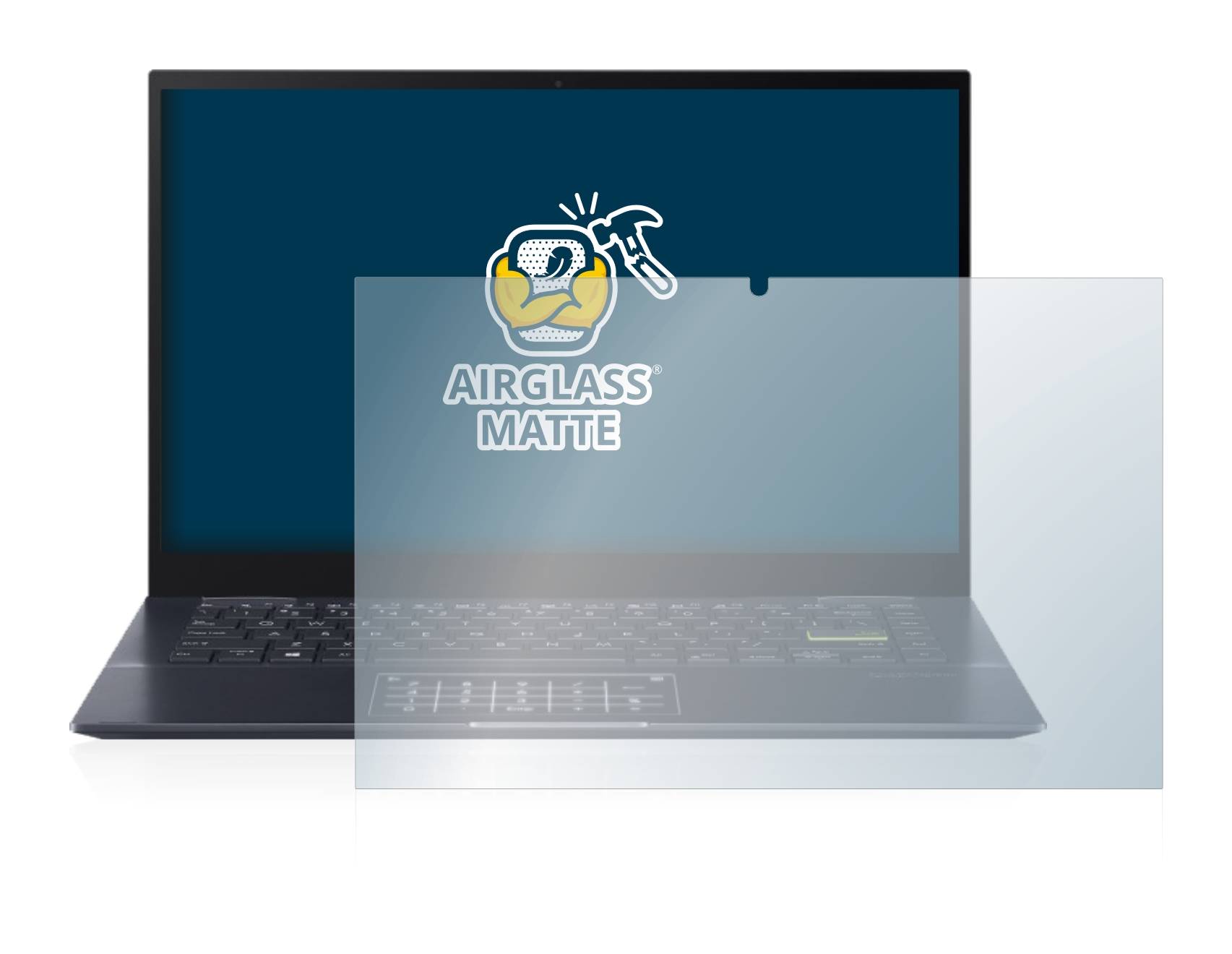 BROTECT AirGlass Matte Schutzglas Folie für Asus VivoBook Flip 14 TM420UA