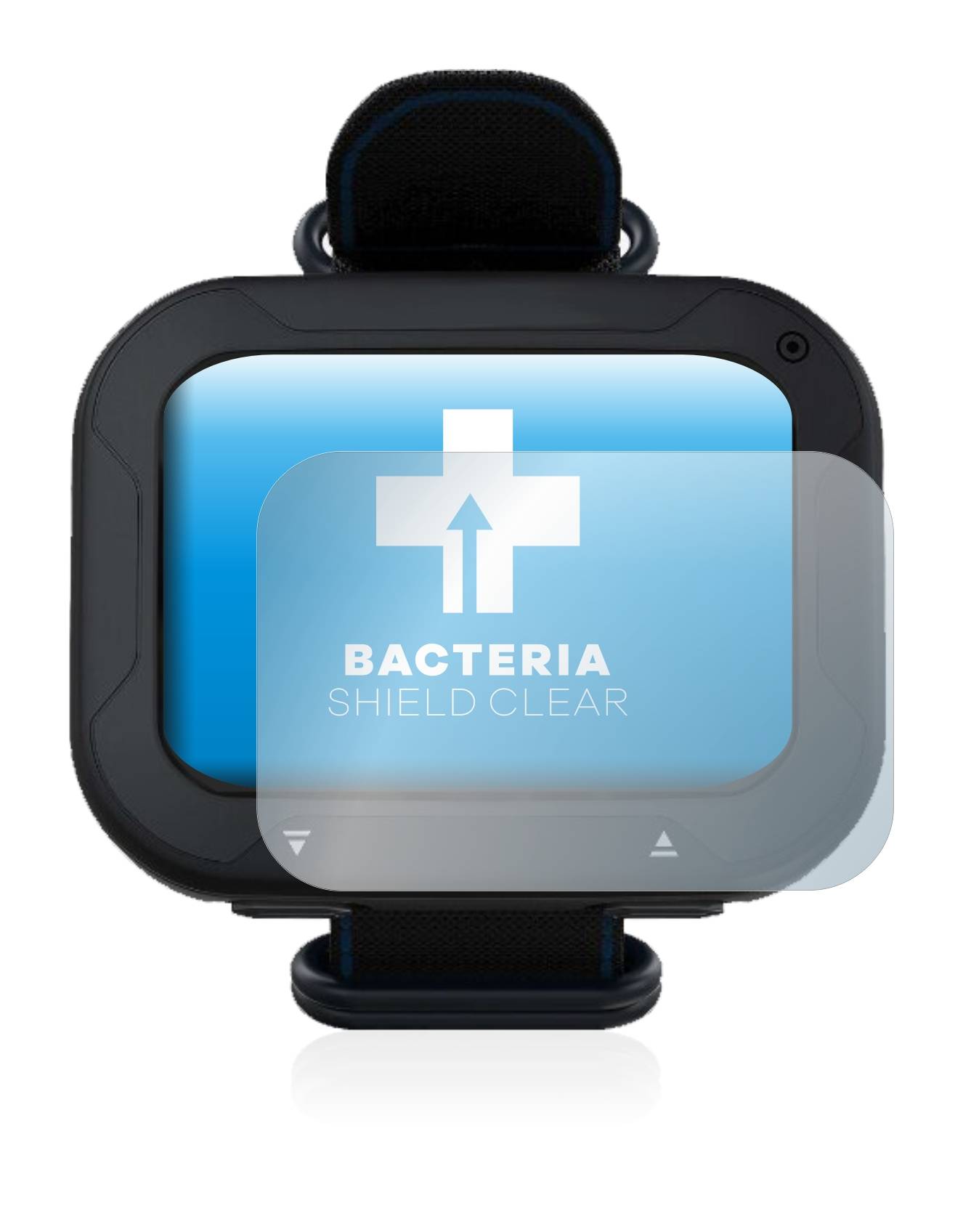 upscreen Bacteria Shield Clear Premium Antibakterielle Displayschutzfolie für Aqualung