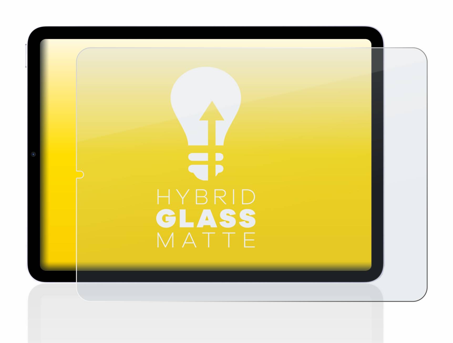 upscreen Flexible Schutz Glas Folie für Apple iPad Air 5 2022 (5. Gen.) Schutzglas 9H Hybridglas Matt Entspiegelt