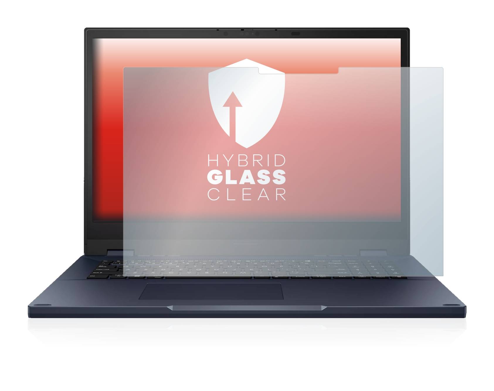 upscreen Hybrid Glass Clear Premium Schutzglas Folie für Asus ExpertBook B6 Flip (12.
