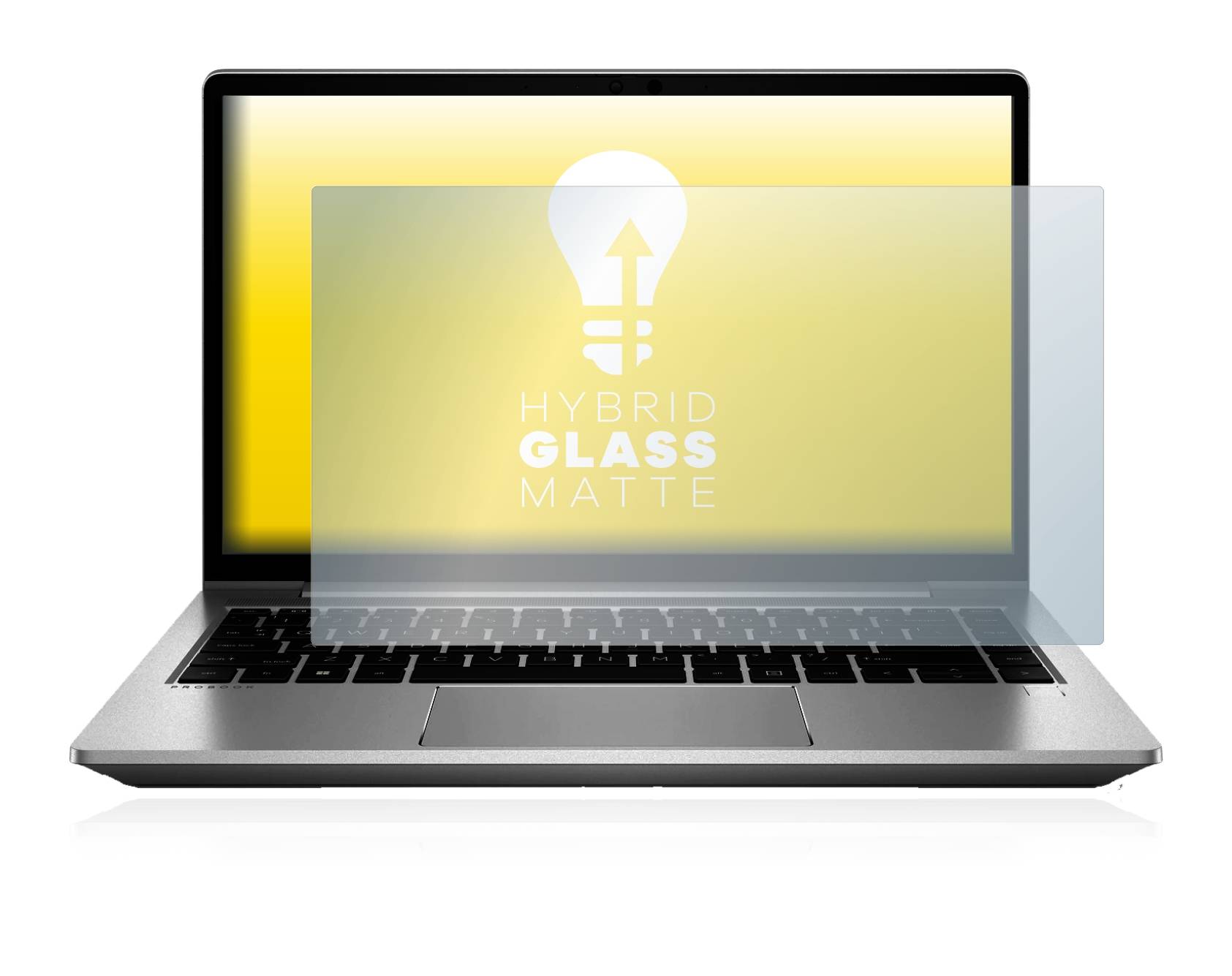 upscreen Hybrid Glass Matte Premium Schutzglas Folie für HP ProBook 640