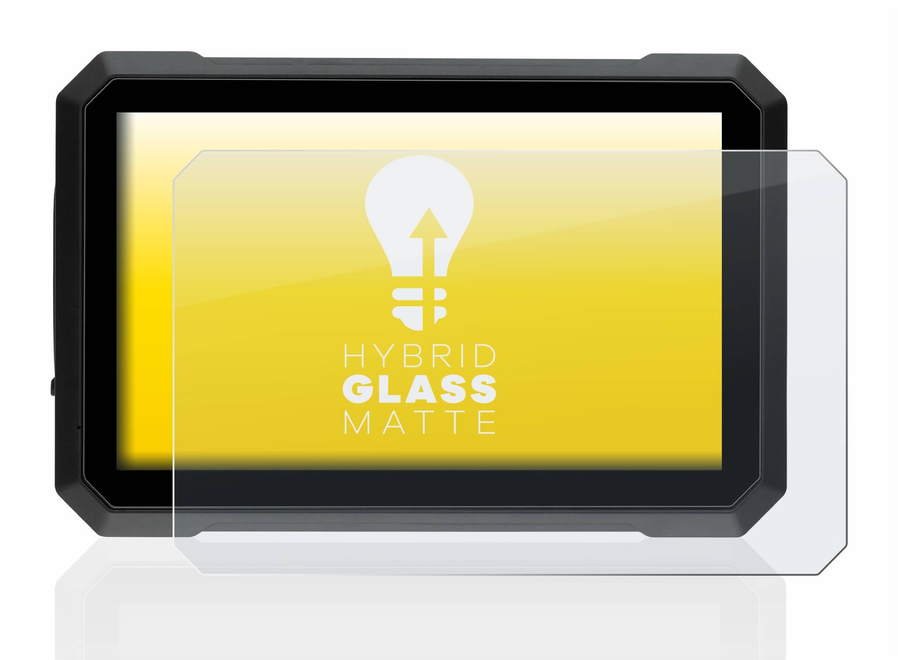 upscreen Hybrid Glass Matte Premium Schutzglas Folie für Elebest C750