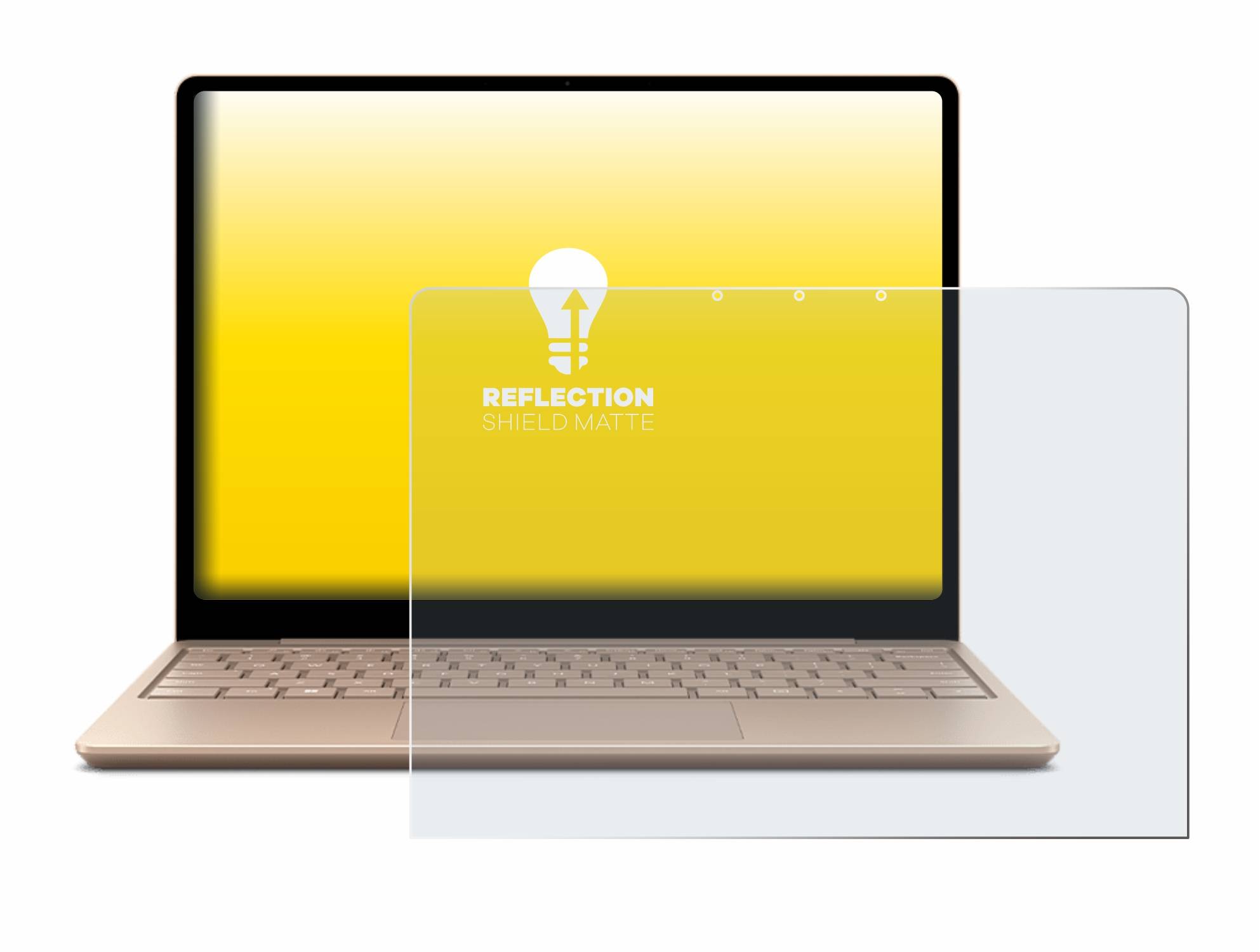 upscreen Schutzfolie für Microsoft Surface Laptop Go 2 Business 12.4" Folie Matt Entspiegelt Anti-Reflex
