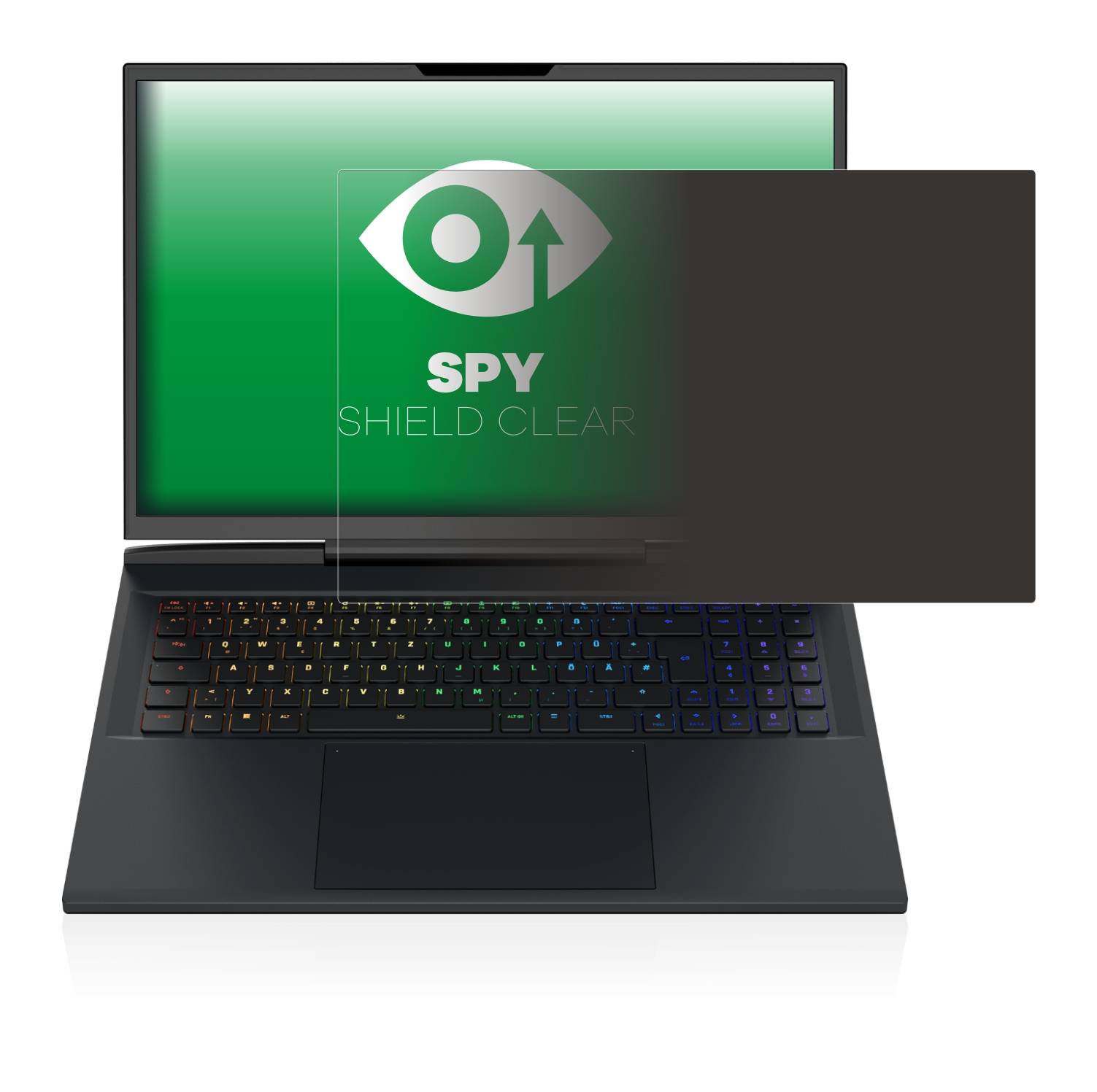 upscreen Spy Shield Clear Premium Blickschutzfolie für Schenker XMG NEO 17