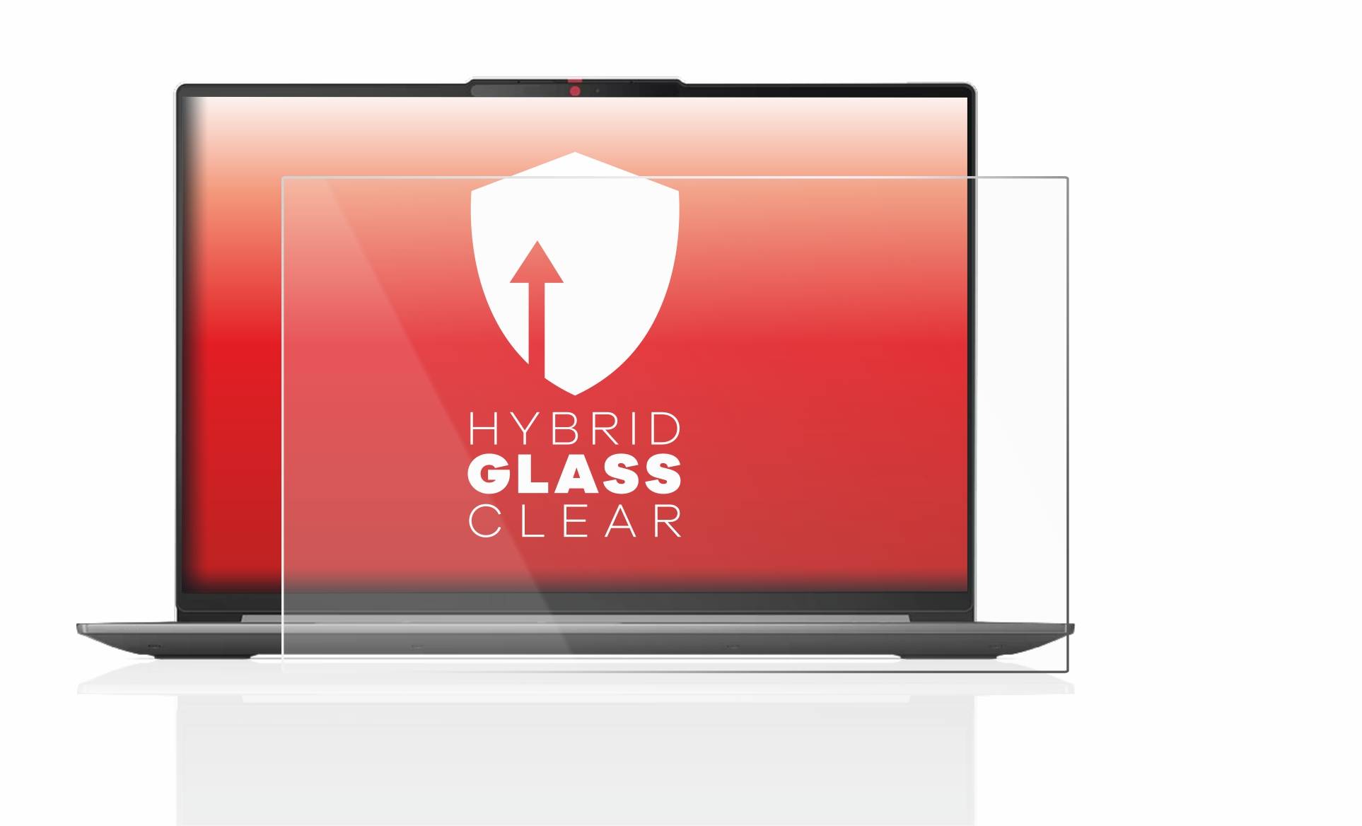 upscreen Hybrid Glass Clear Premium Schutzglas Folie für Lenovo IdeaPad Slim 5i Gen 8