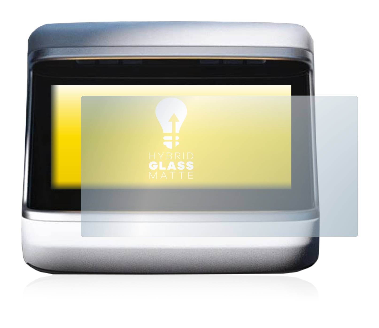 upscreen Hybrid Glass Matte Premium Schutzglas Folie für Tesla Model S Plaid 2023 (Hinteres