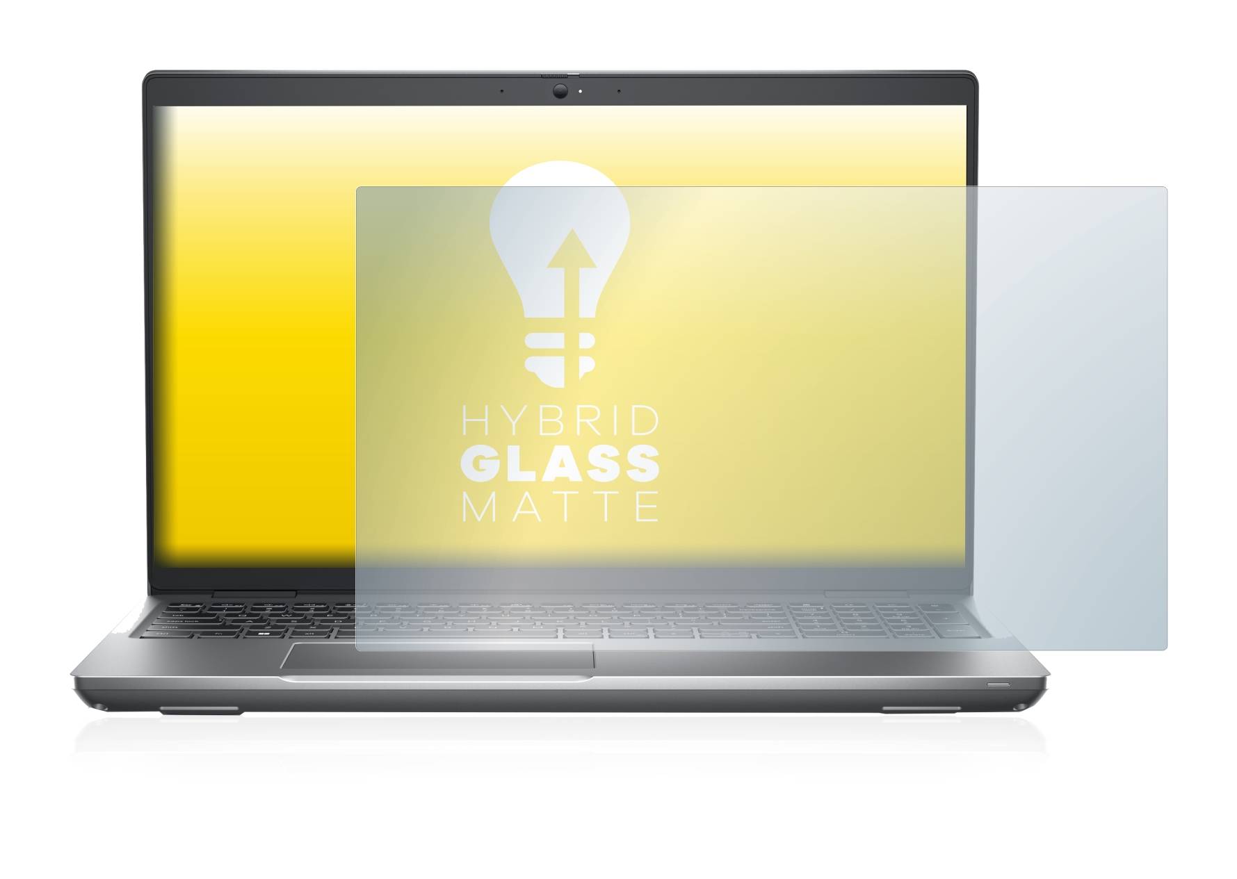 upscreen Hybrid Glass Matte Premium Schutzglas Folie für Dell Precision