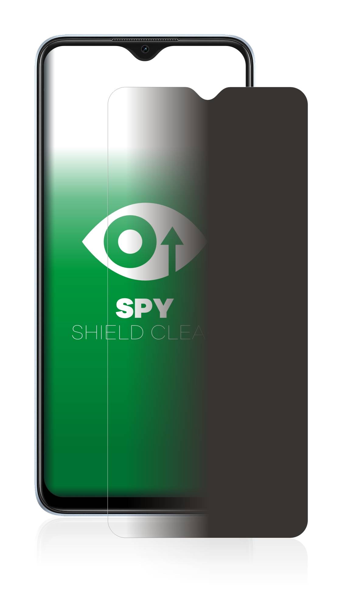 upscreen Blickschutzfolie für Oppo A17 Anti-Spy Privacy Blaulichtschutz Sichtschutzfolie