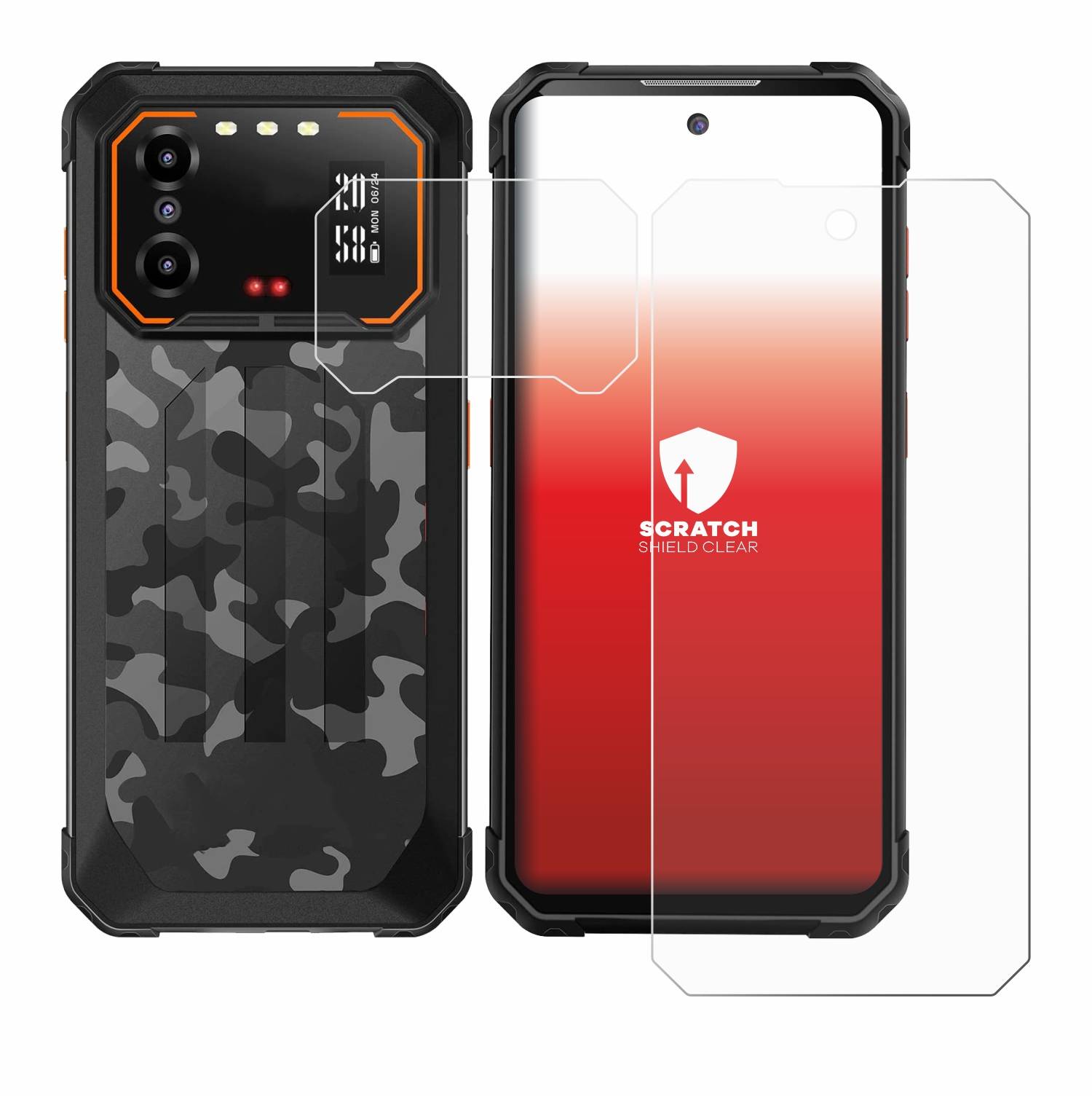 upscreen Schutzfolie für iiiF150 B1 Pro (Display+Kamera) Kratzschutz Anti-Fingerprint Klar
