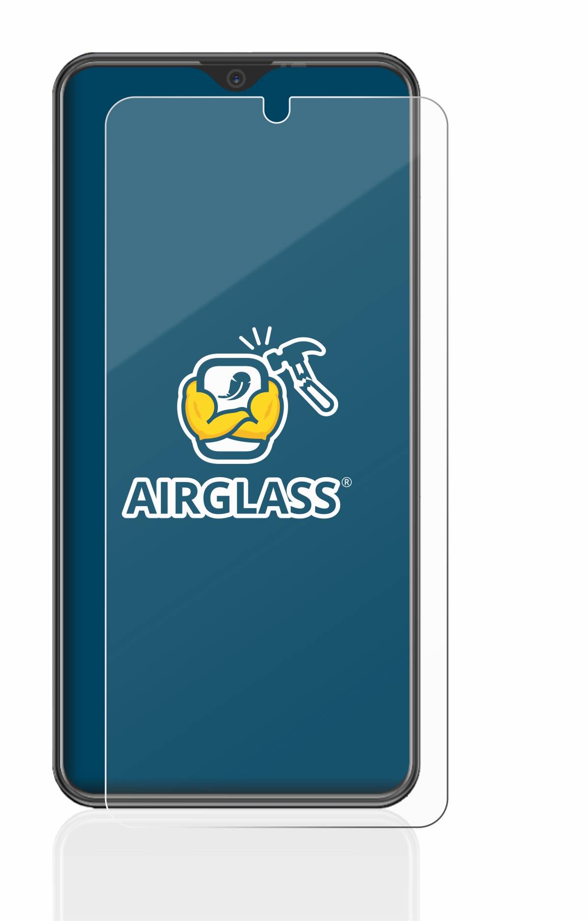 BROTECT AirGlass Flexible Schutz Glas Folie für Beafon M6s plus premium Klar Transparent