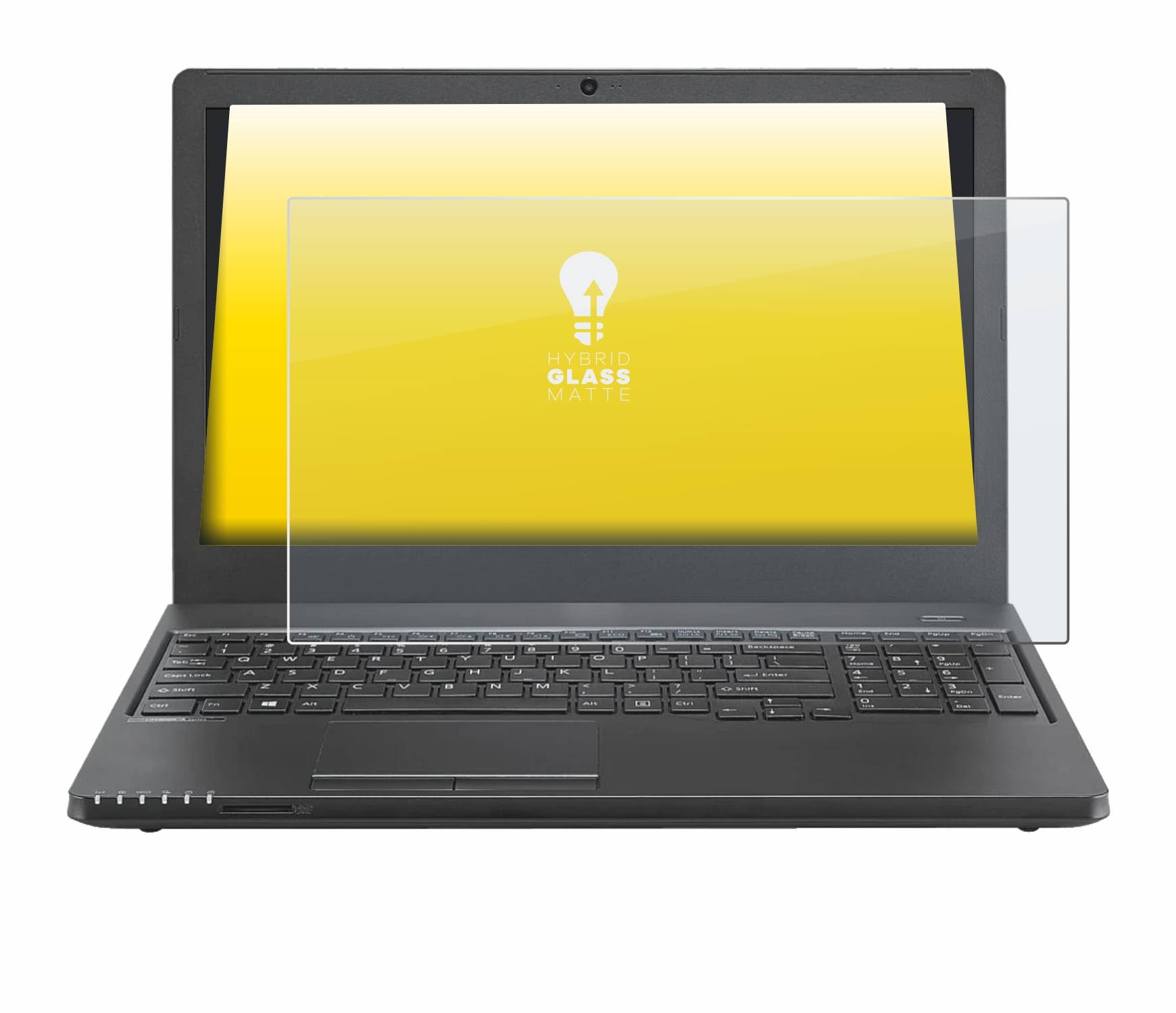 upscreen Hybrid Glass Matte Premium Schutzglas Folie für Fujitsu Lifebook
