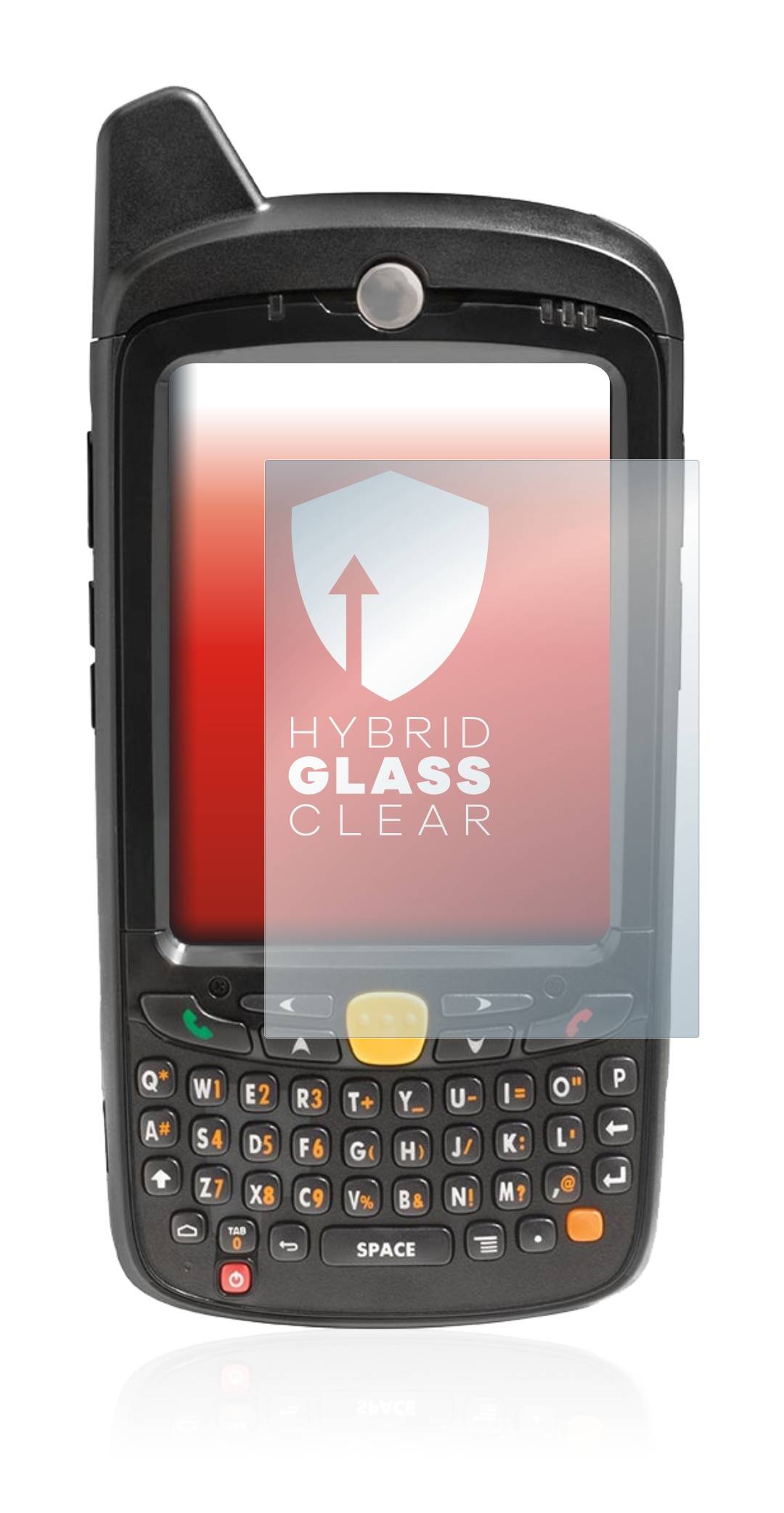 upscreen Hybrid Glass Clear Premium Schutzglas Folie für Zebra