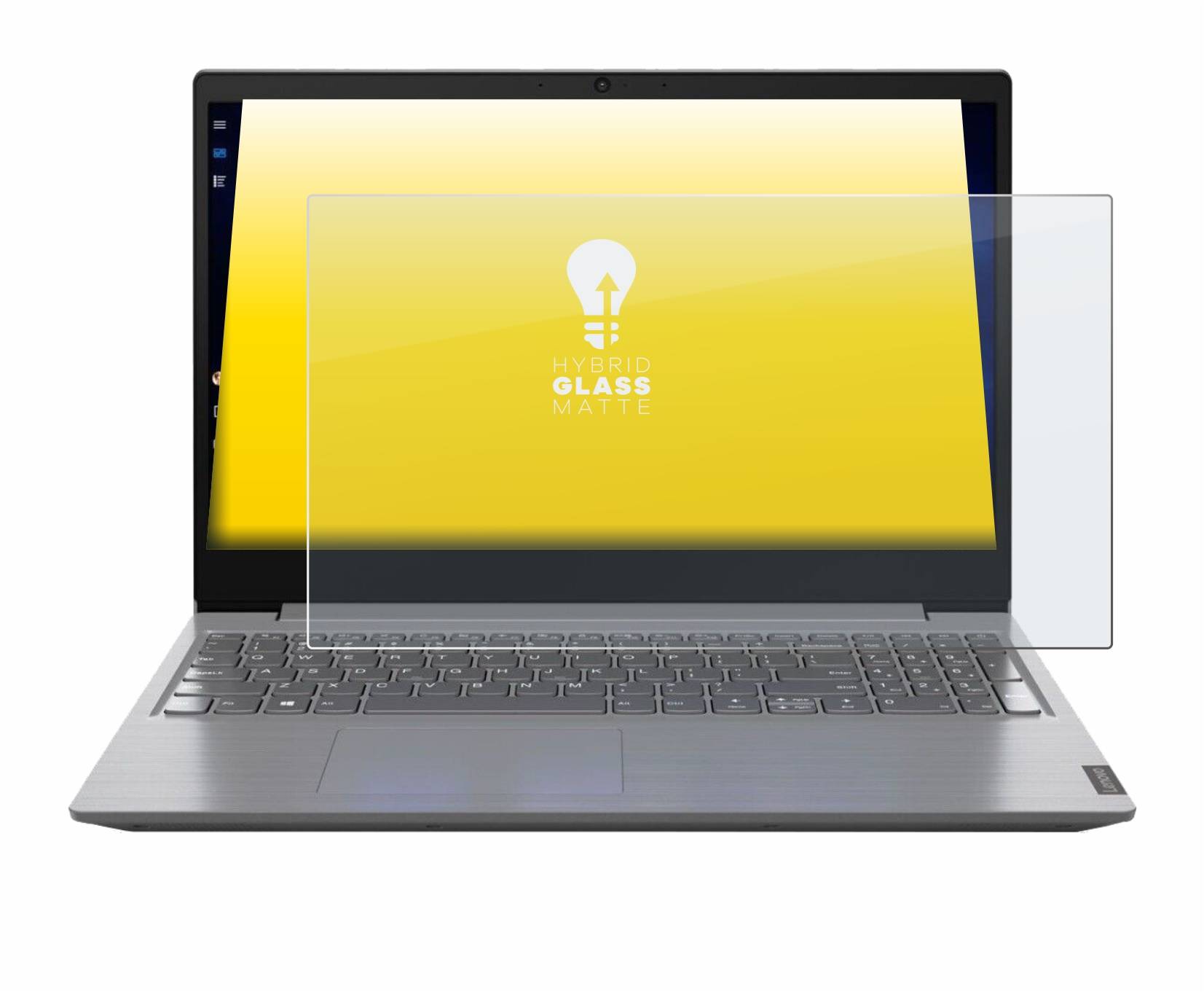 upscreen Hybrid Glass Matte Premium Schutzglas Folie für Lenovo V15