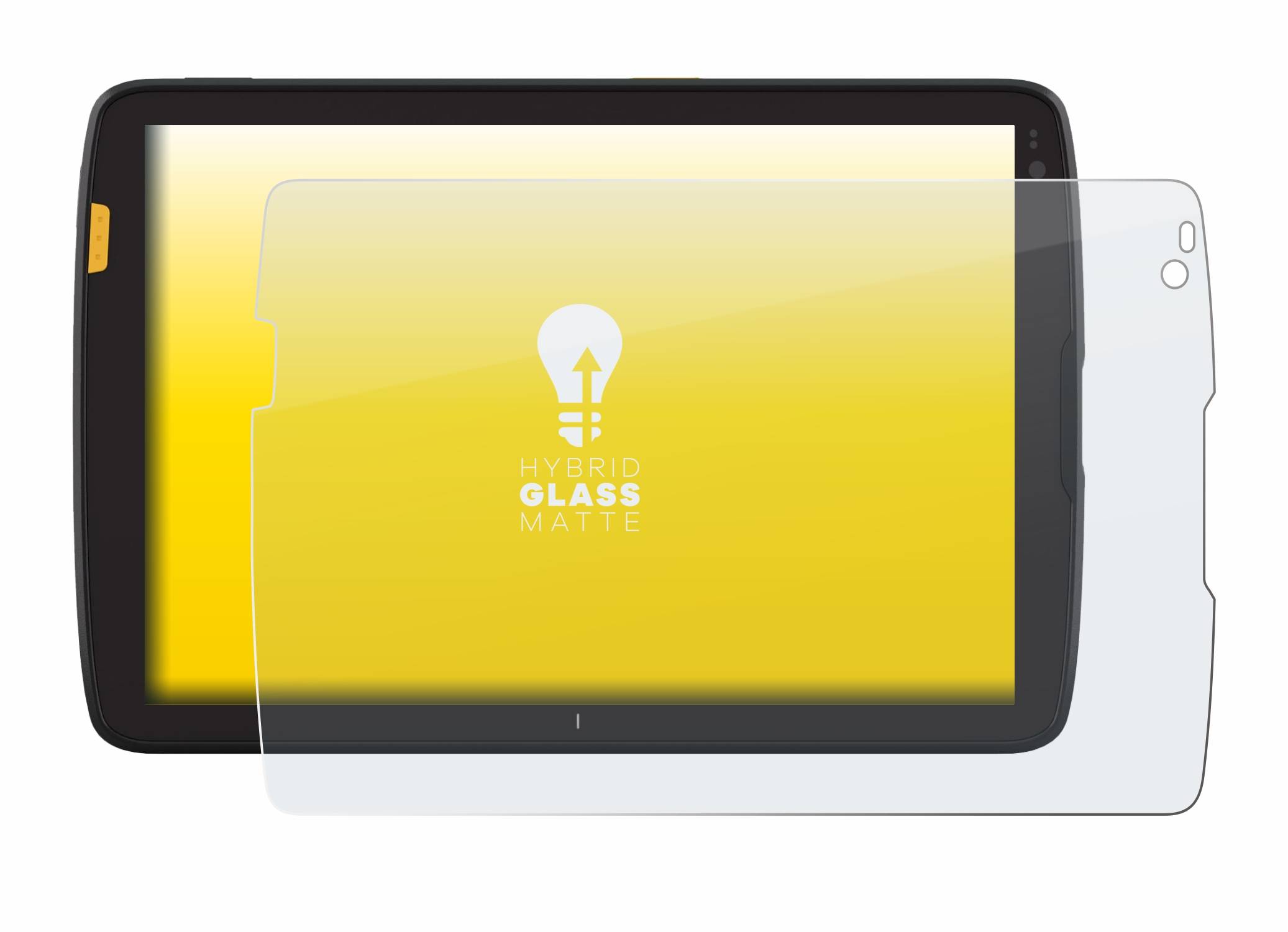 upscreen Hybrid Glass Matte Premium Schutzglas Folie für Zebra ET 40/45