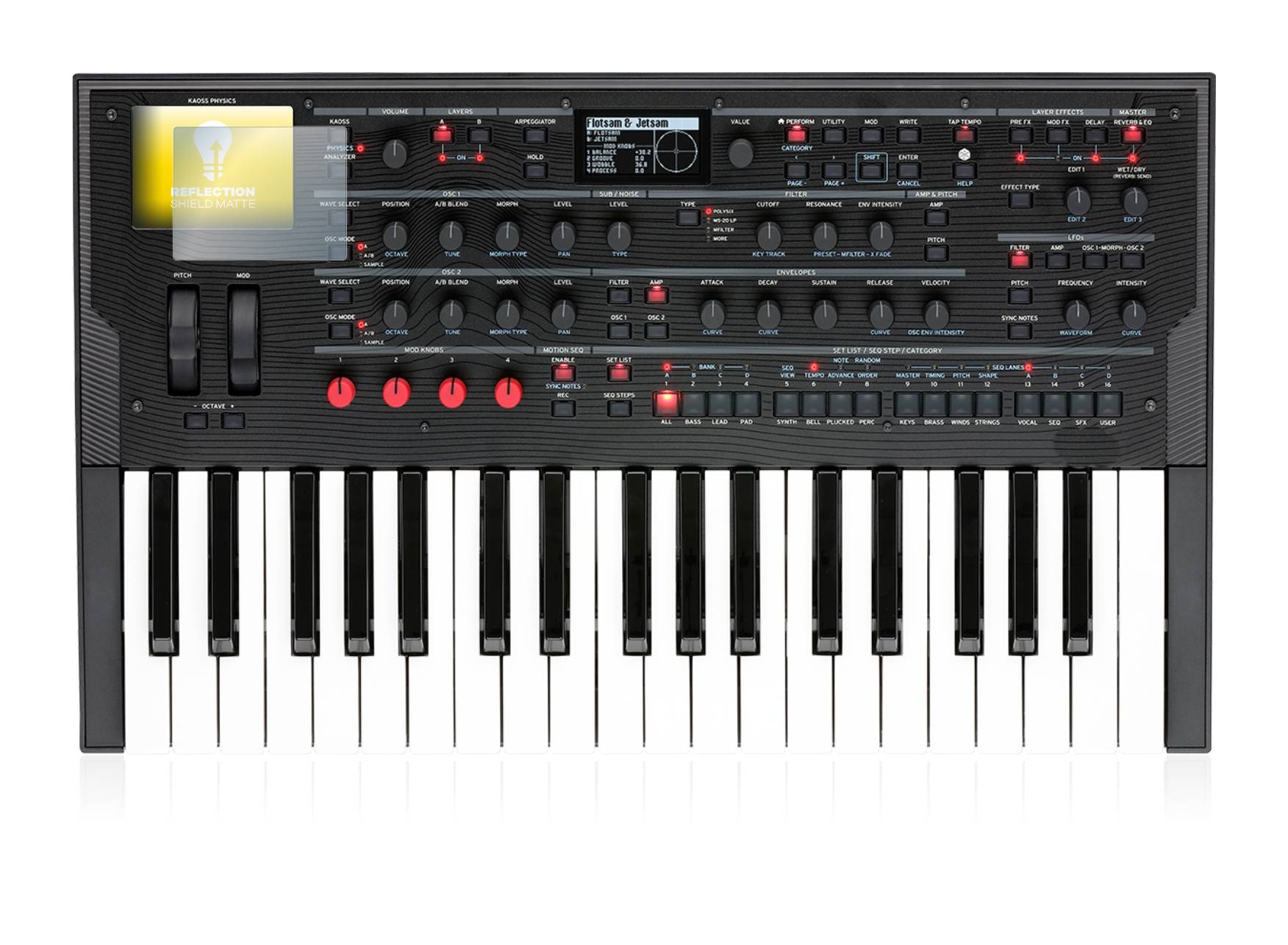 upscreen Reflection Shield Matte Premium Displayschutzfolie für Korg modwave wavetable