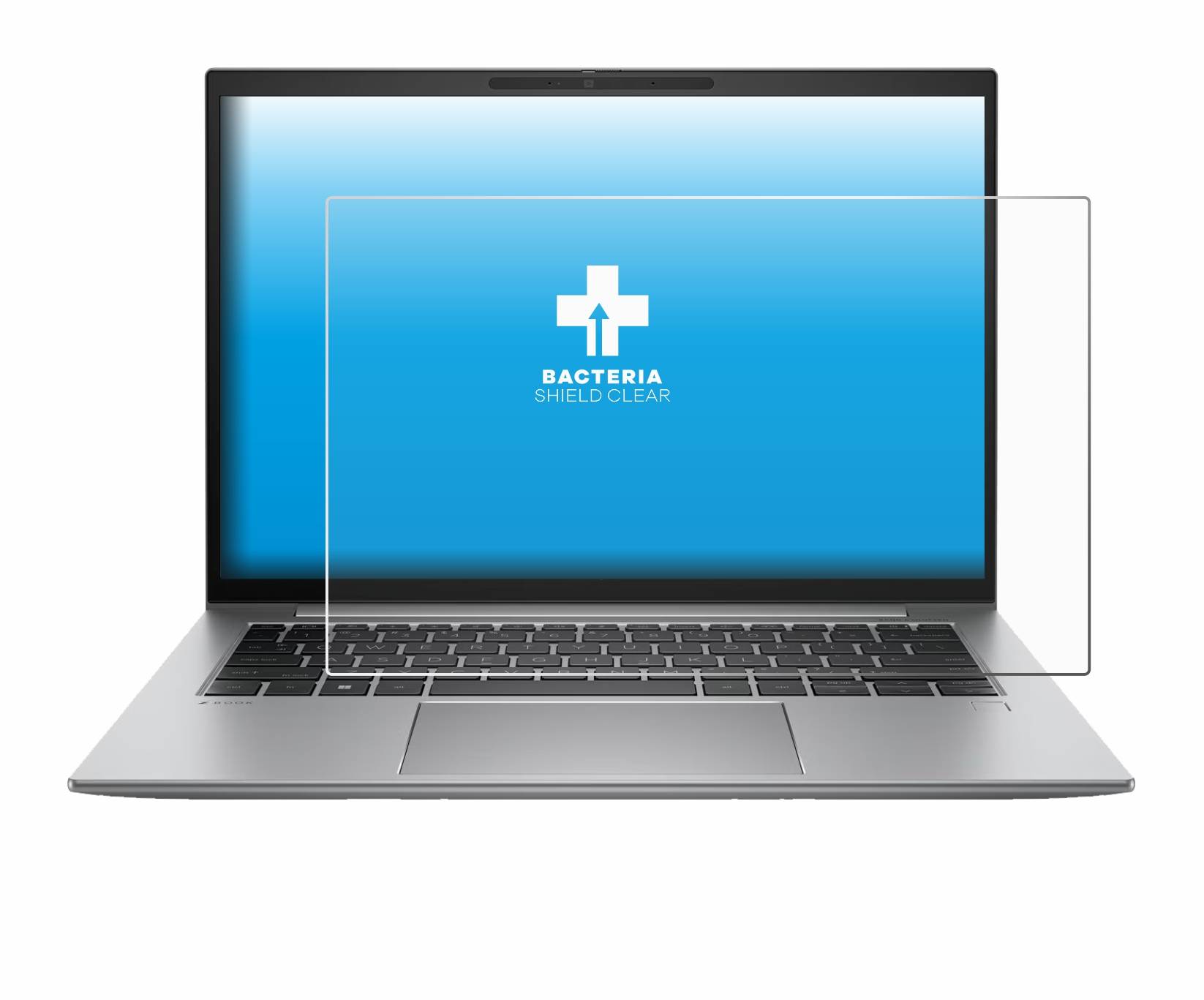 upscreen Bacteria Shield Clear Premium Antibakterielle Displayschutzfolie für HP Zbook