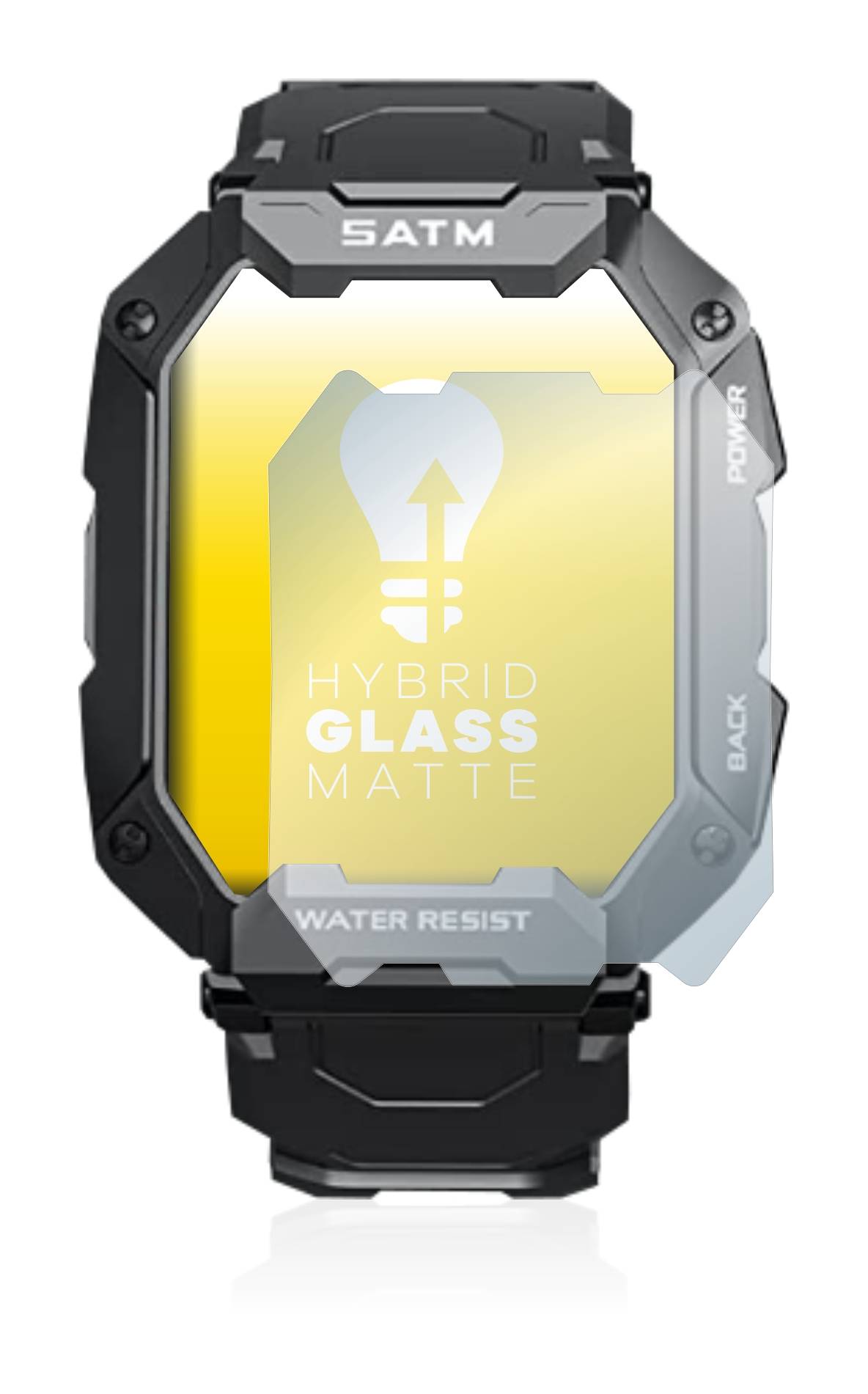 upscreen Hybrid Glass Matte Premium Schutzglas Folie für Bengux