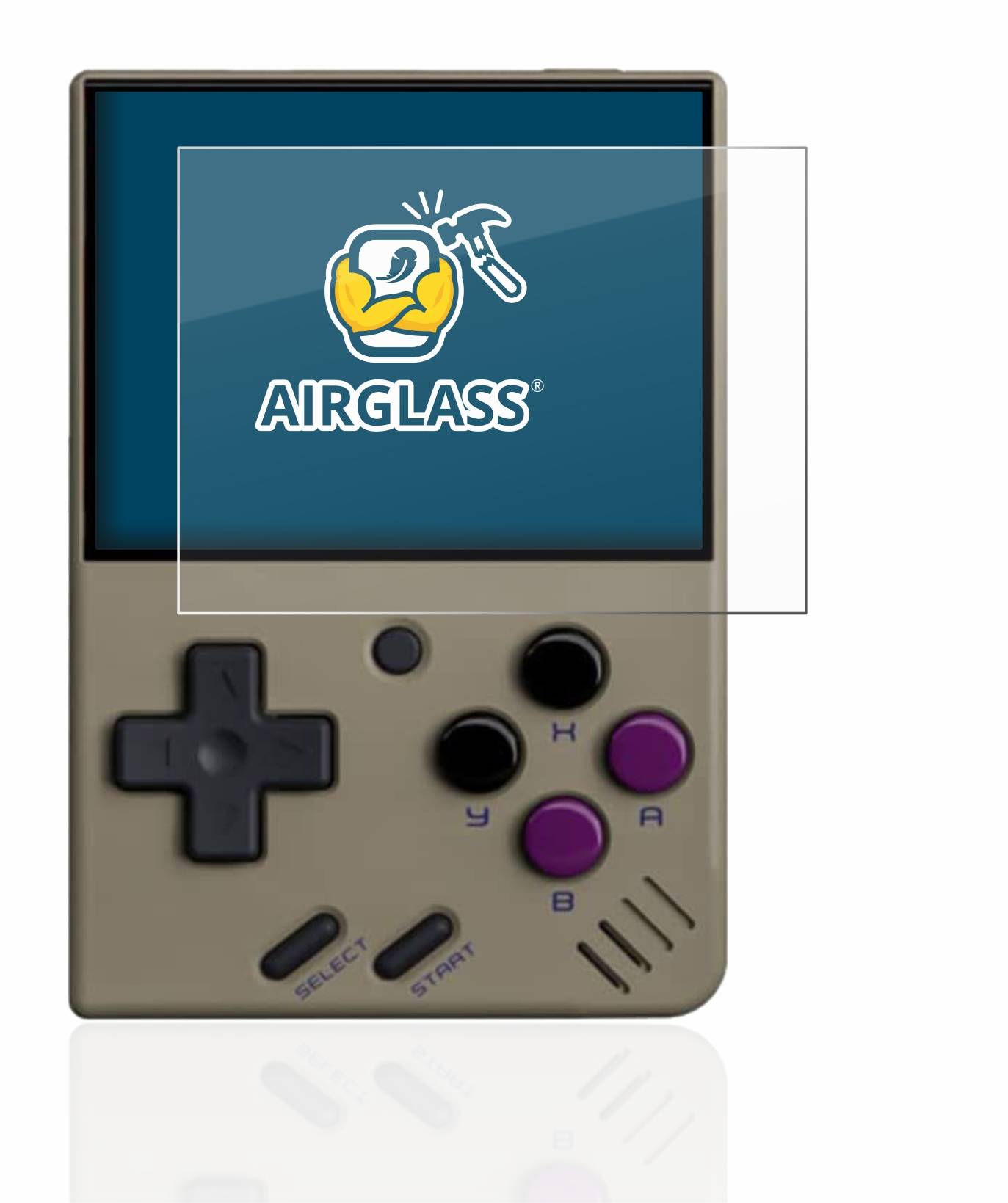 BROTECT AirGlass Flexible Schutz Glas Folie für Miyoo Mini V2 Klar Transparent