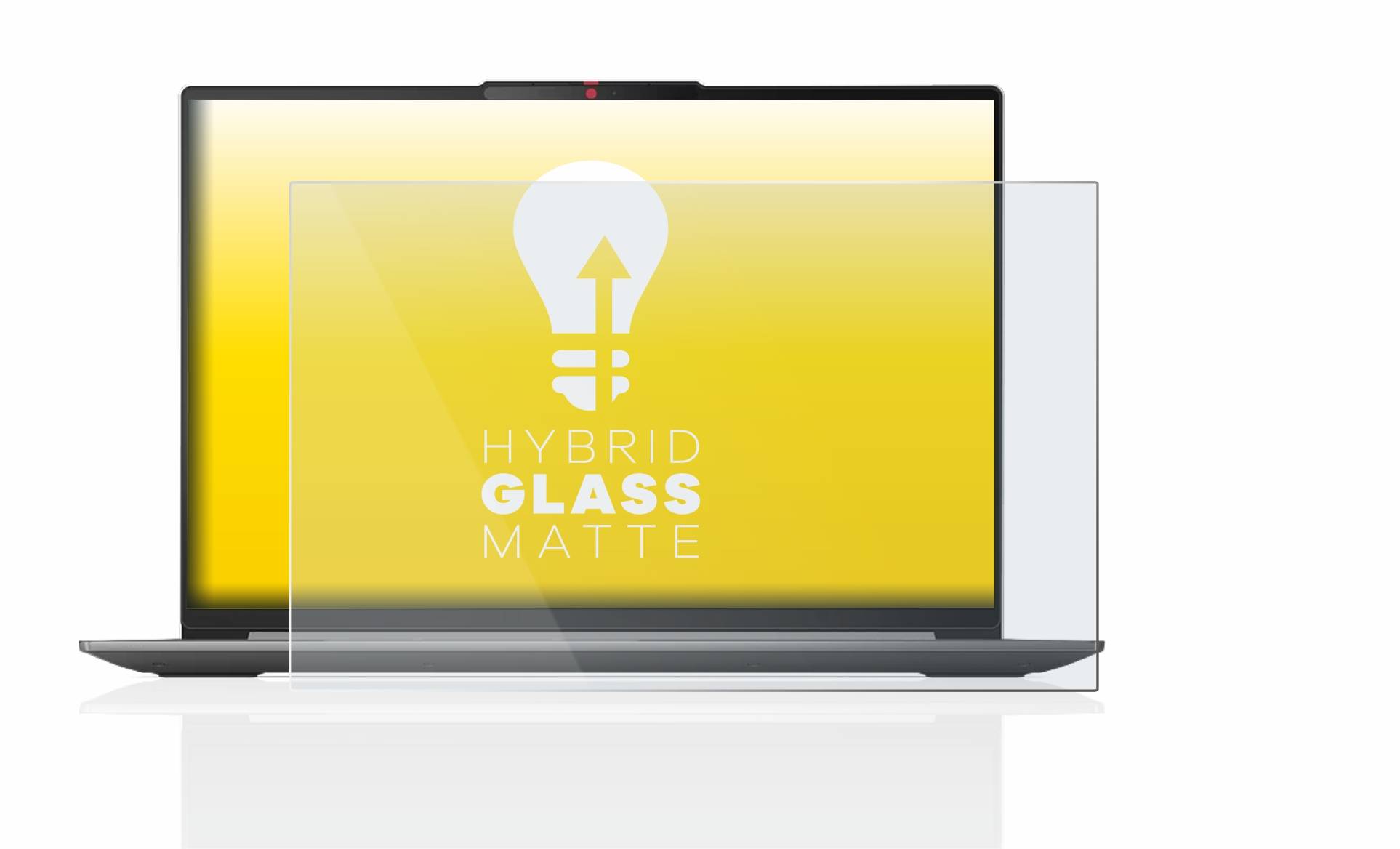 upscreen Hybrid Glass Matte Premium Schutzglas Folie für Lenovo IdeaPad Slim 5i Gen 8