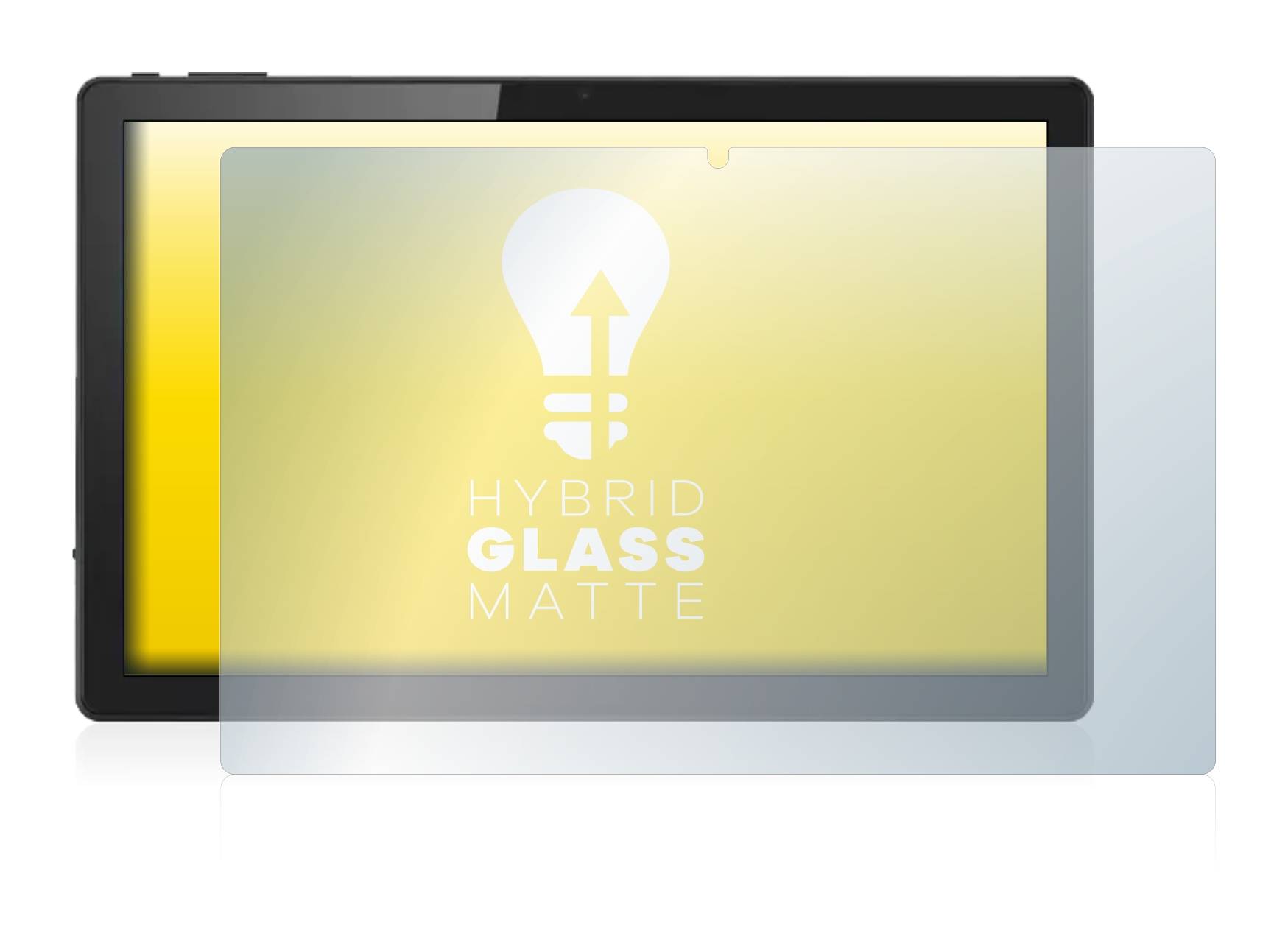 upscreen Hybrid Glass Matte Premium Schutzglas Folie für Acer ACTAB1422