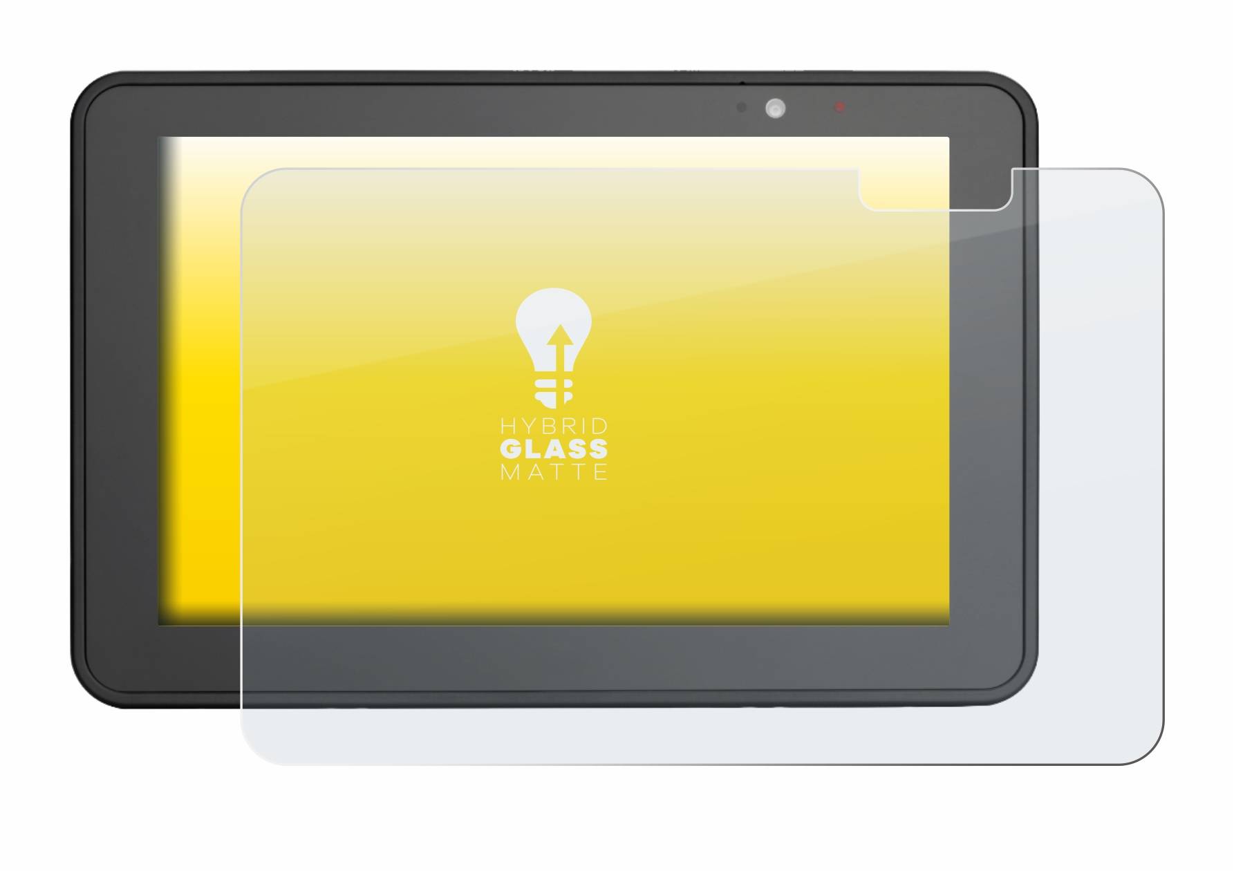 upscreen Hybrid Glass Matte Premium Schutzglas Folie für Zebra ET51 / ET56