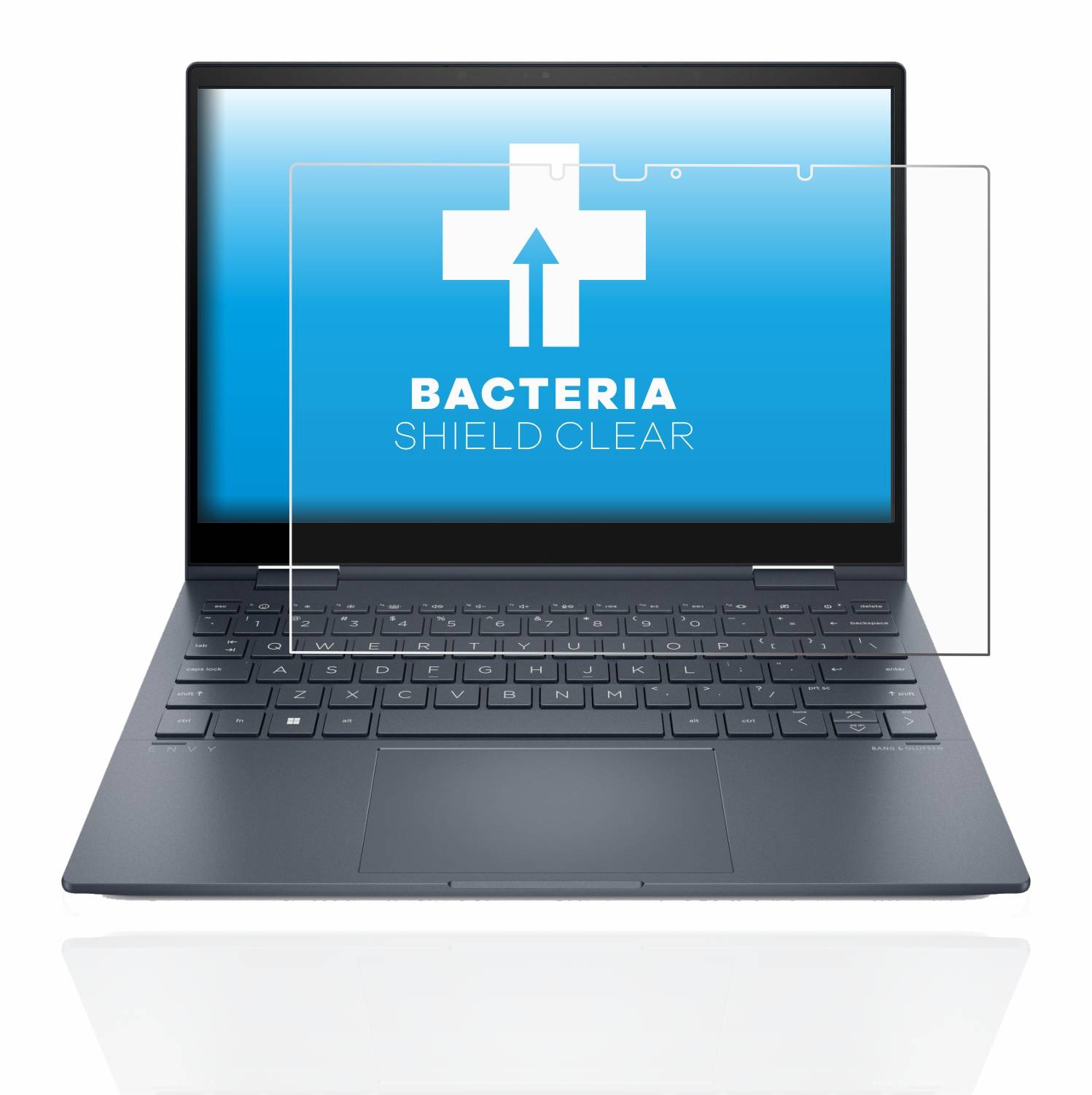 upscreen Bacteria Shield Clear Premium Antibakterielle Displayschutzfolie für HP Envy x360