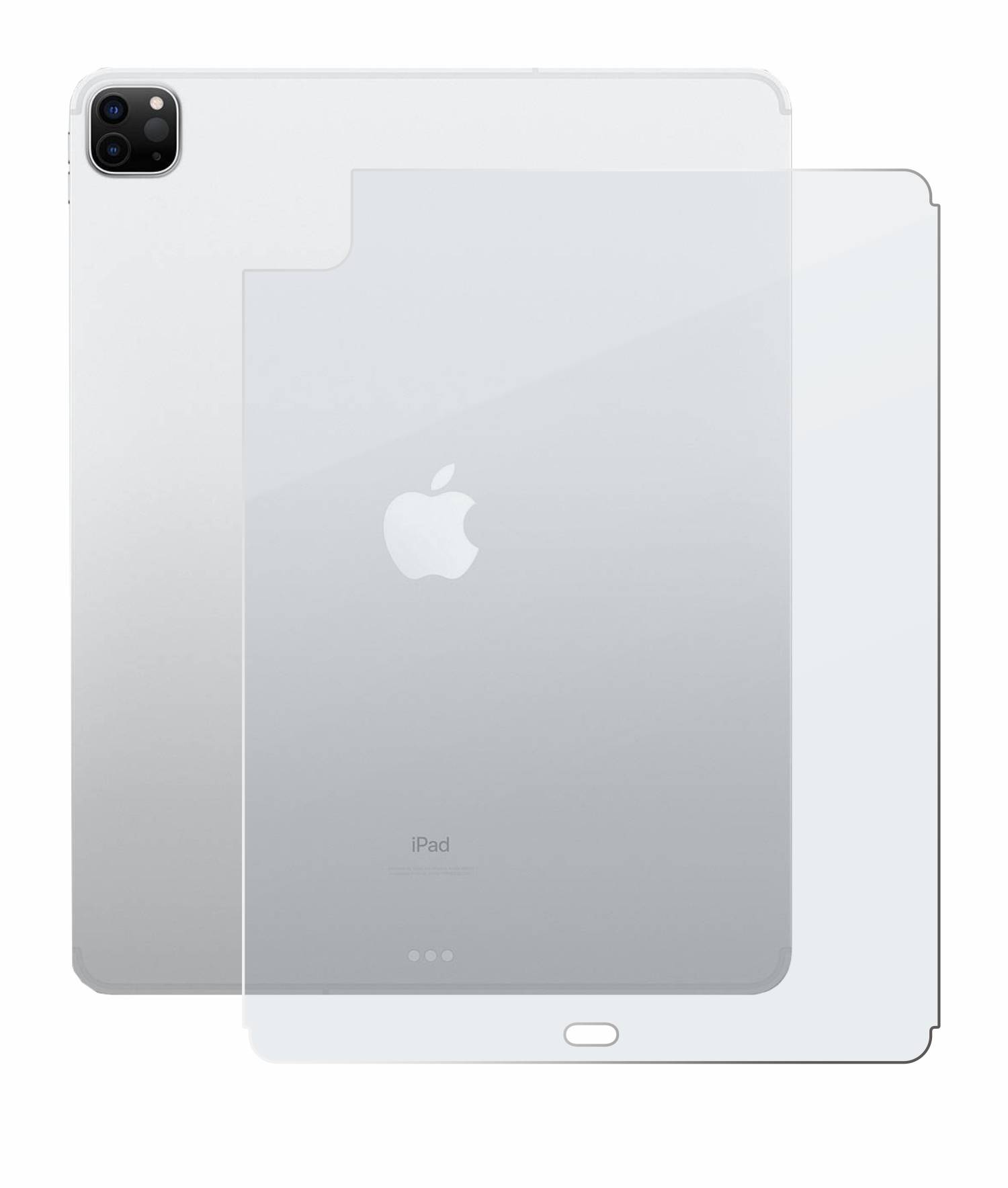 BROTECT AirGlass Flexible Schutz Glas Folie für Apple iPad Pro 12.9" 2022 (Rückseite, 6 Gen.) Matt Entspiegelt