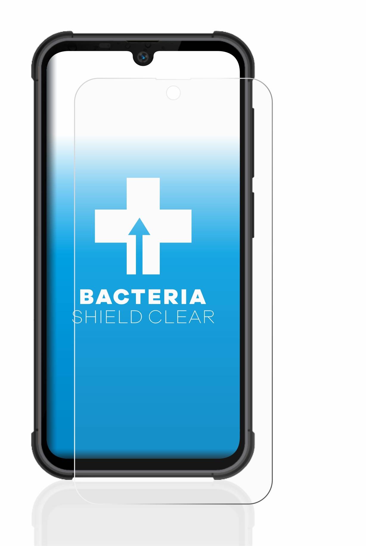 upscreen Schutzfolie für Beafon MX1 premium Antibakterielle Folie Klar Anti-Kratzer