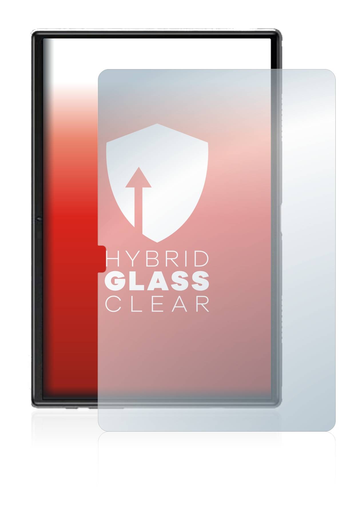 upscreen Flexible Schutz Glas Folie für Yestel T10 10" Schutzglas 9H Hybridglas Klar