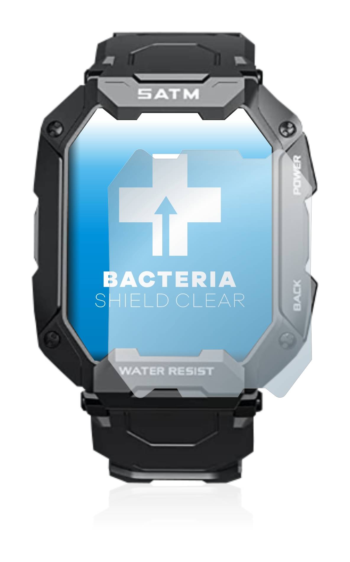 upscreen Bacteria Shield Clear Premium Antibakterielle Displayschutzfolie für Bengux