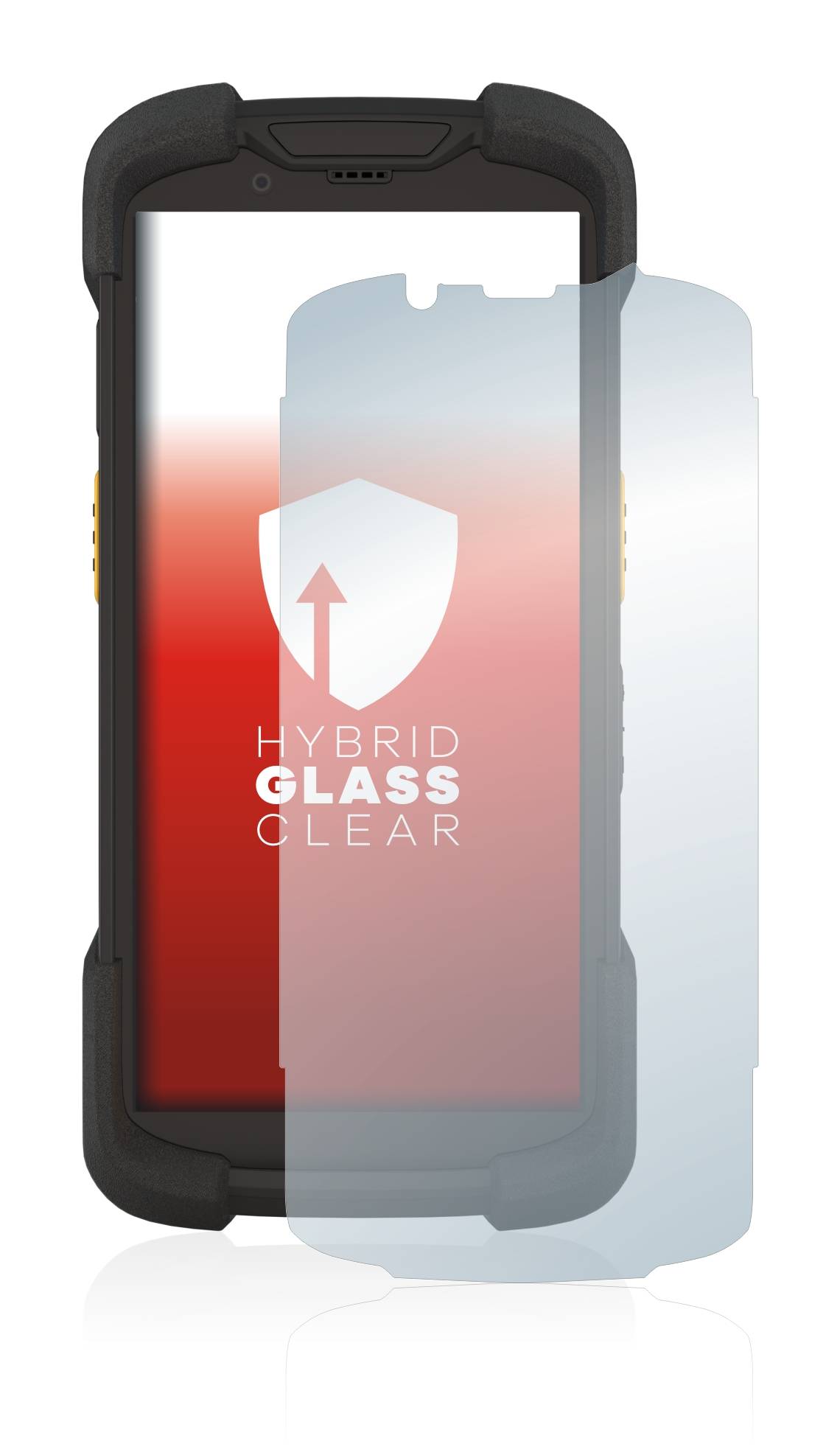 upscreen Hybrid Glass Clear Premium Schutzglas Folie für Zebra