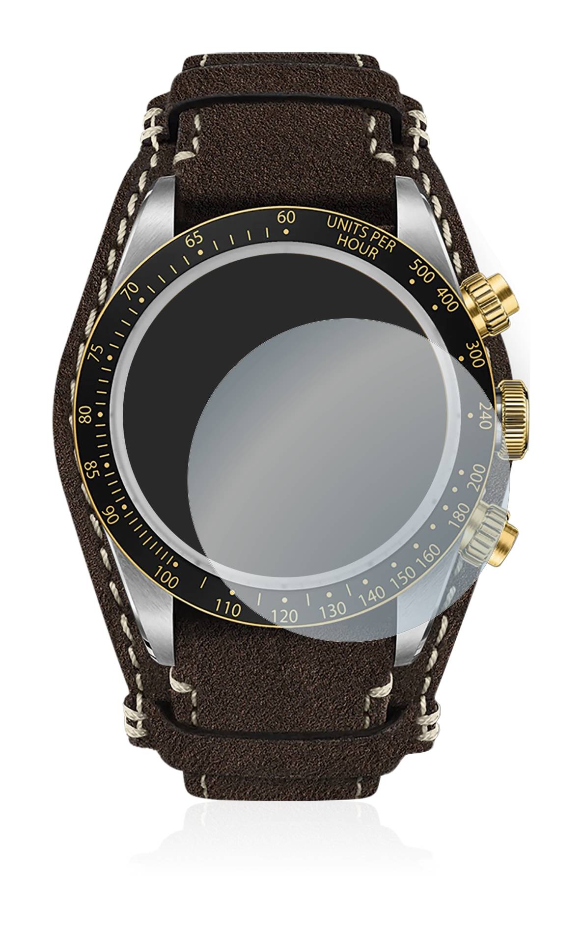 upscreen Scratch Shield Clear Premium Displayschutzfolie für Tudor Black Bay Chrono