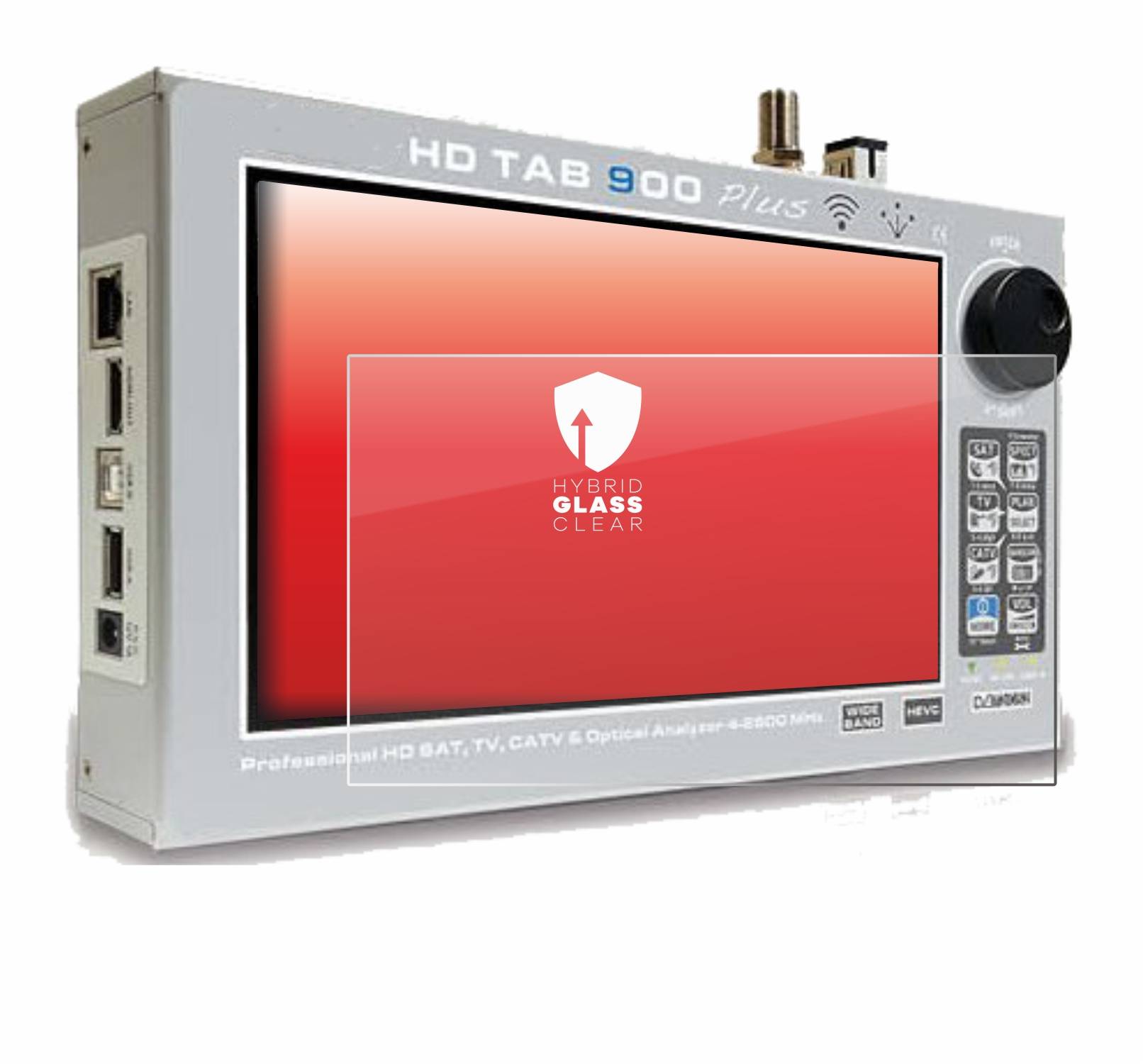 upscreen Hybrid Glass Clear Premium Schutzglas Folie für Rover TAB 900