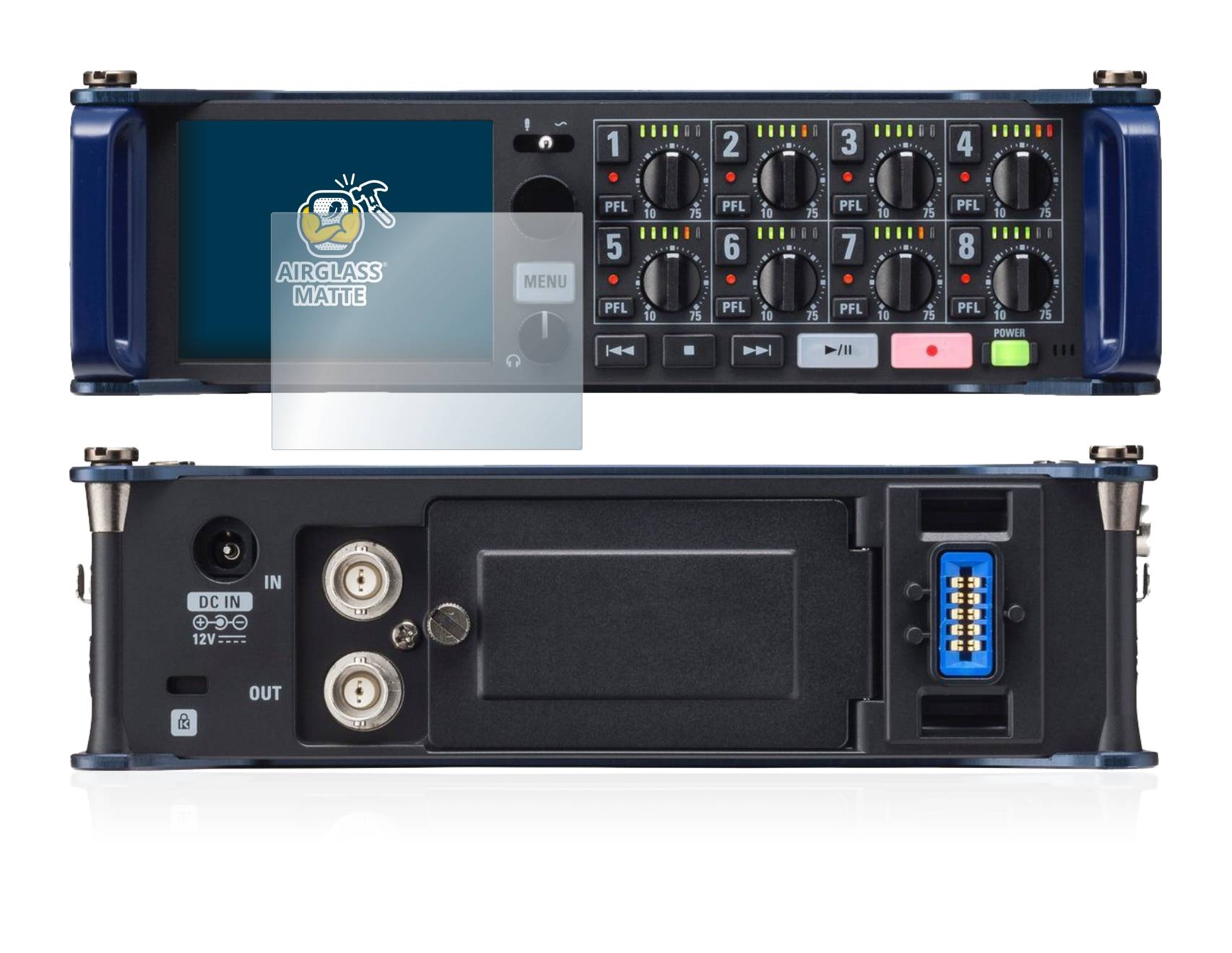 BROTECT AirGlass Flexible Schutz Glas Folie für Zoom F8 field recorder Matt Entspiegelt