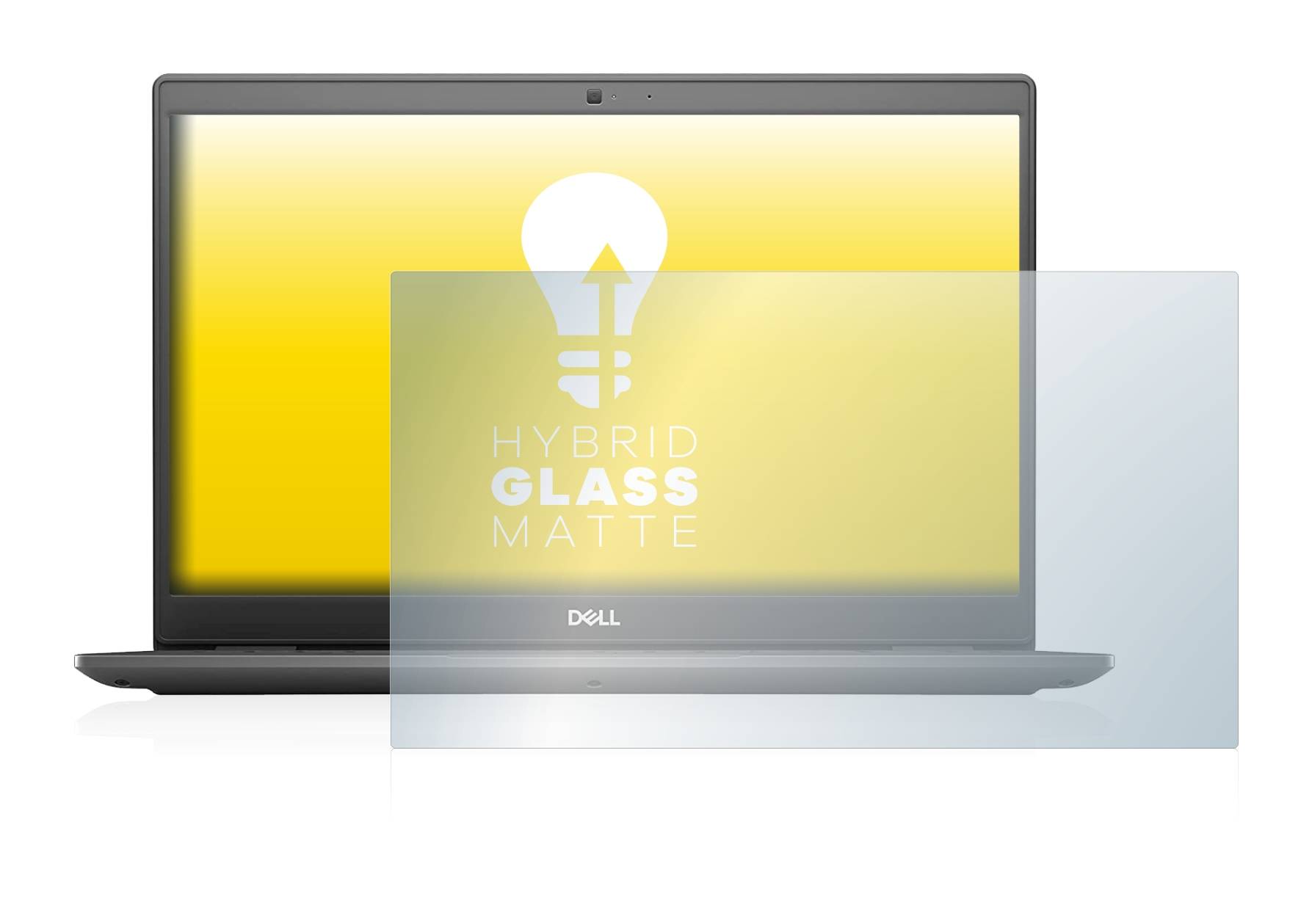 upscreen Hybrid Glass Matte Premium Schutzglas Folie für Dell Latitude
