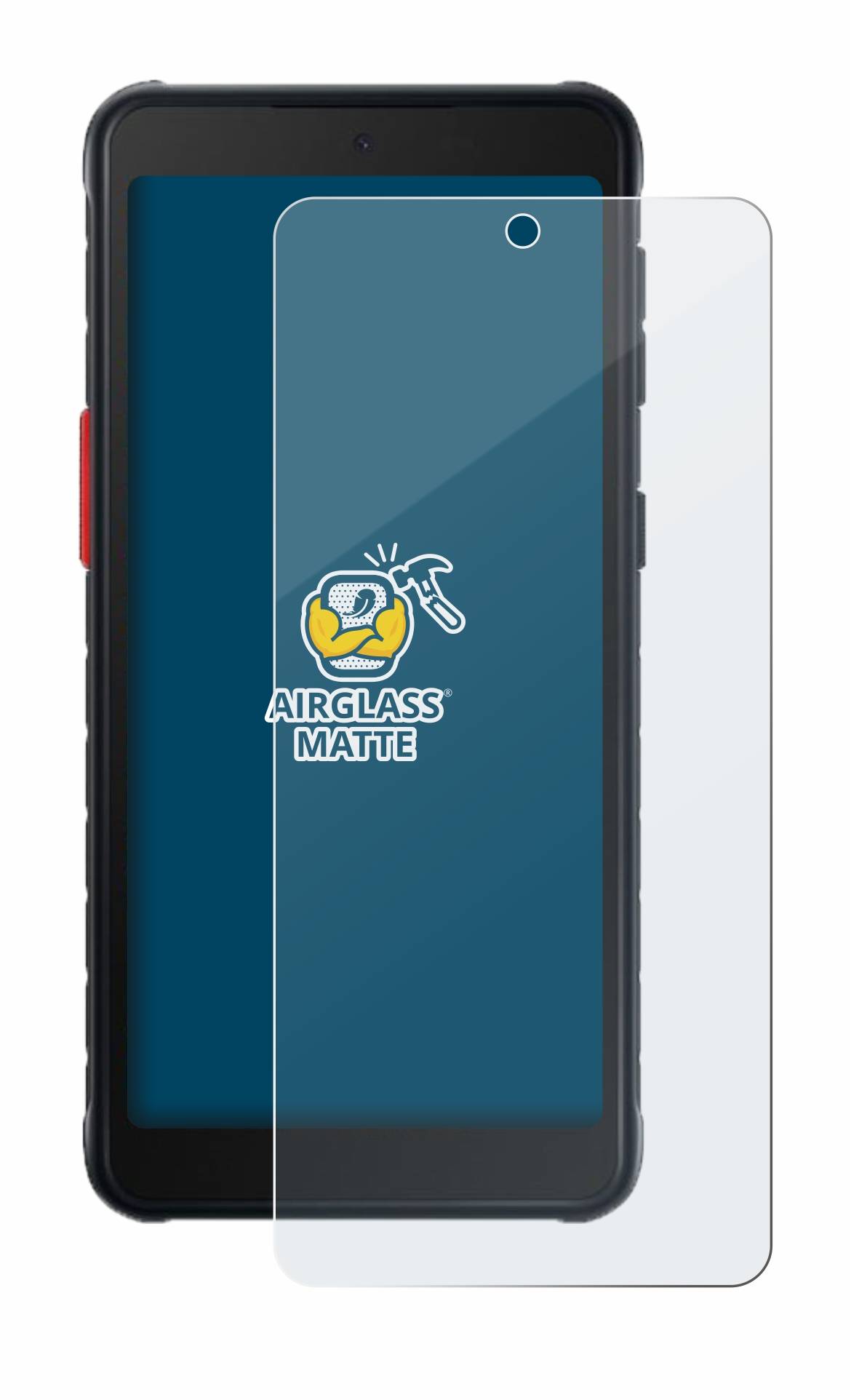 BROTECT AirGlass Flexible Schutz Glas Folie für Samsung Galaxy XCover 5 Enterprise Edition Matt Entspiegelt