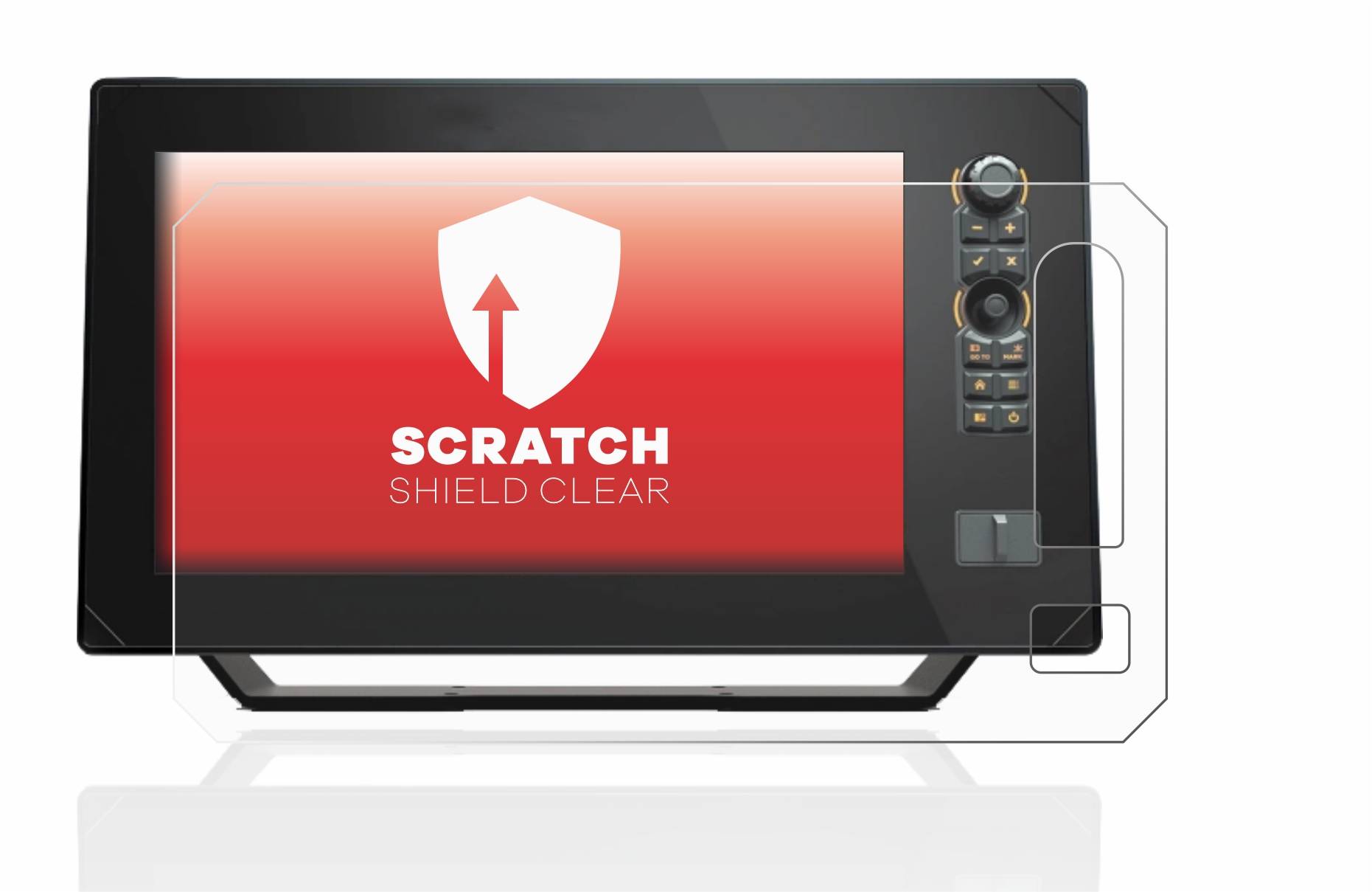 upscreen Scratch Shield Clear Premium Displayschutzfolie für Humminbird Apex 13 MEGA