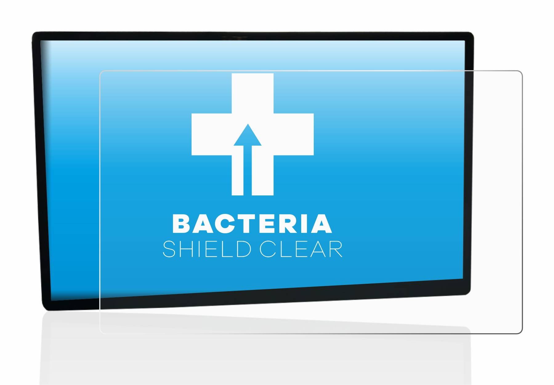 upscreen Bacteria Shield Clear Premium Antibakterielle Displayschutzfolie für Tesla Model X