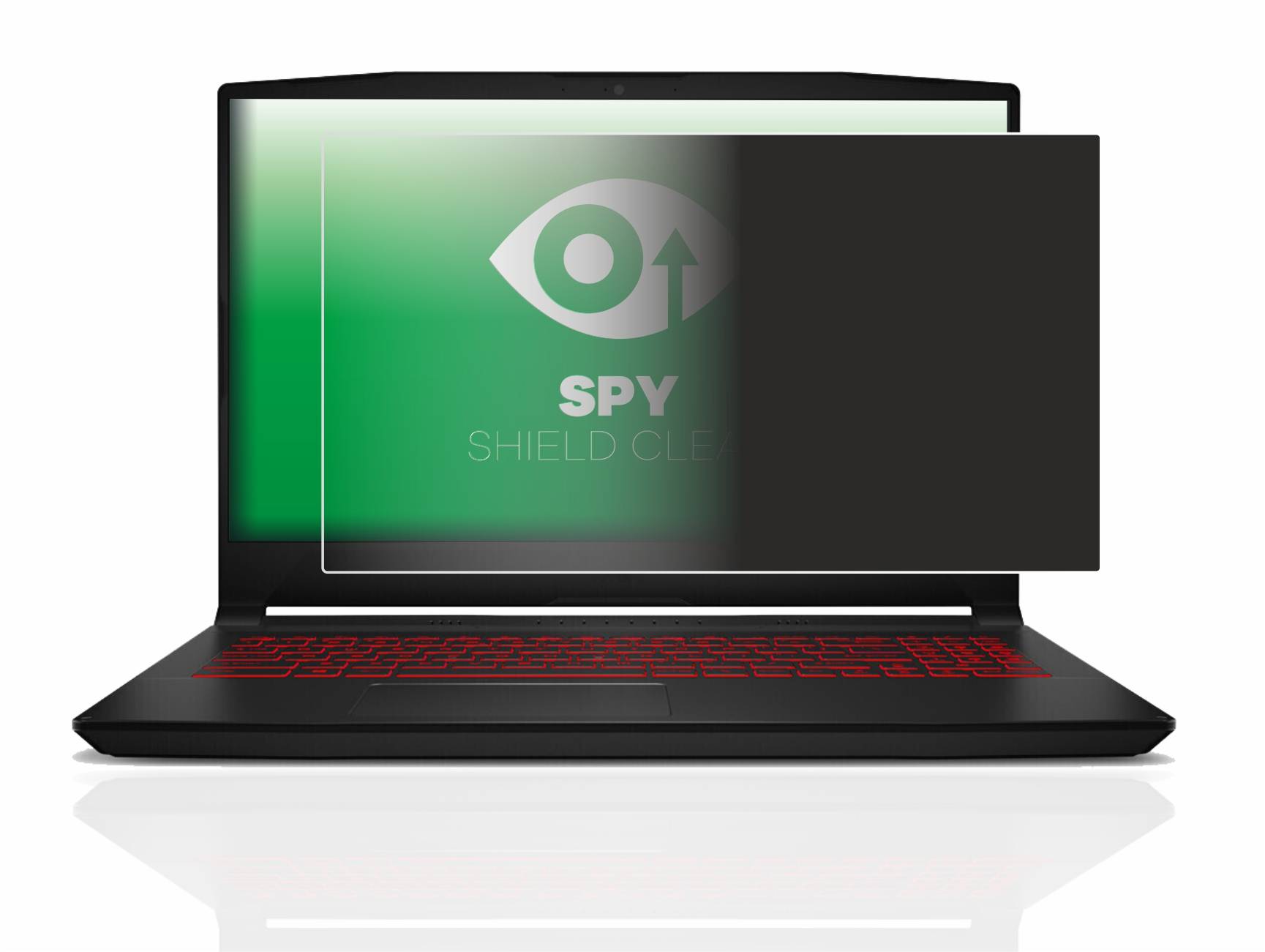upscreen Spy Shield Clear Premium Blickschutzfolie für MSI Katana GF66