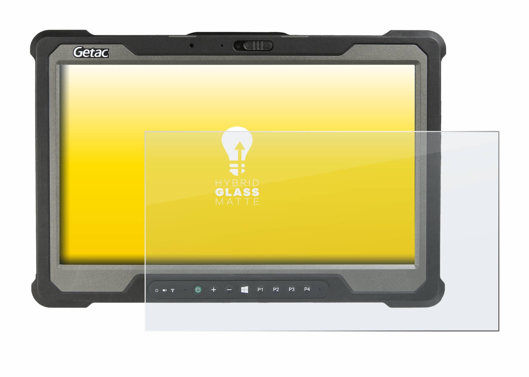 upscreen Hybrid Glass Matte Premium Schutzglas Folie für Getac